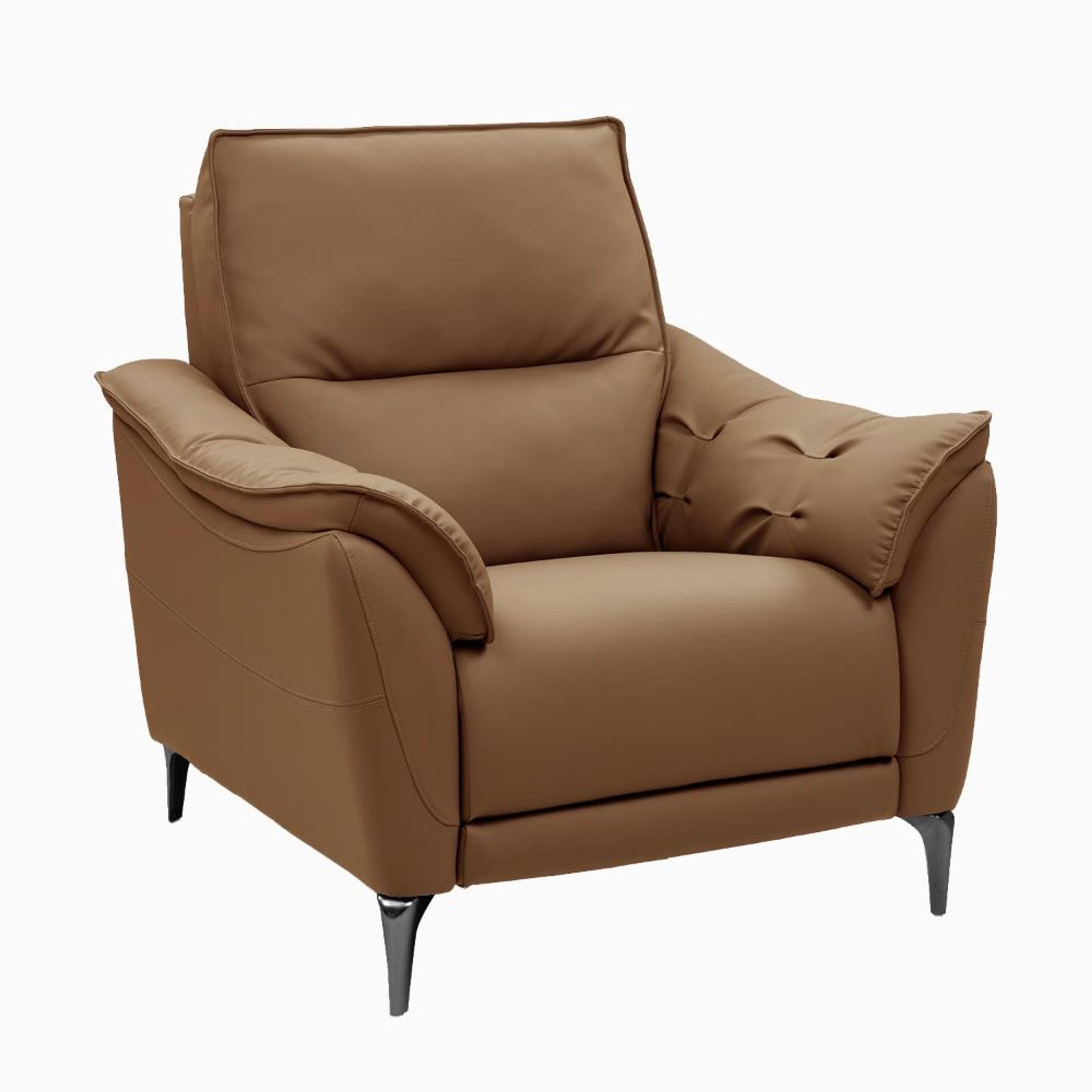 Wakefit Tuvalu Sofa without Motion - Single Seater Regular, Standard, Without Motion, 1 Seater, Brown