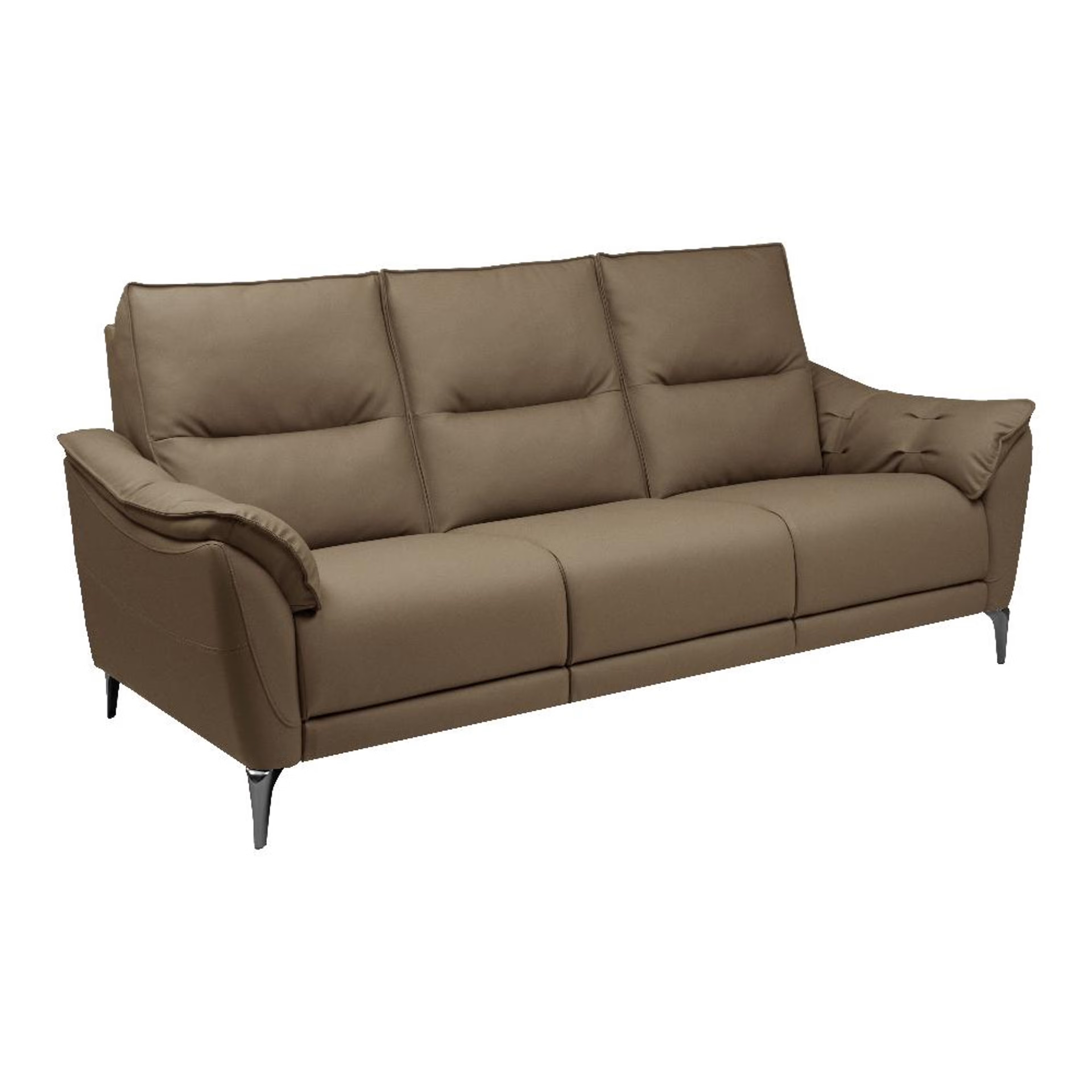 Wakefit Tuvalu Sofa without Motion - Three Seater Regular, Standard, Without Motion, 3 Seater, Cappuccino