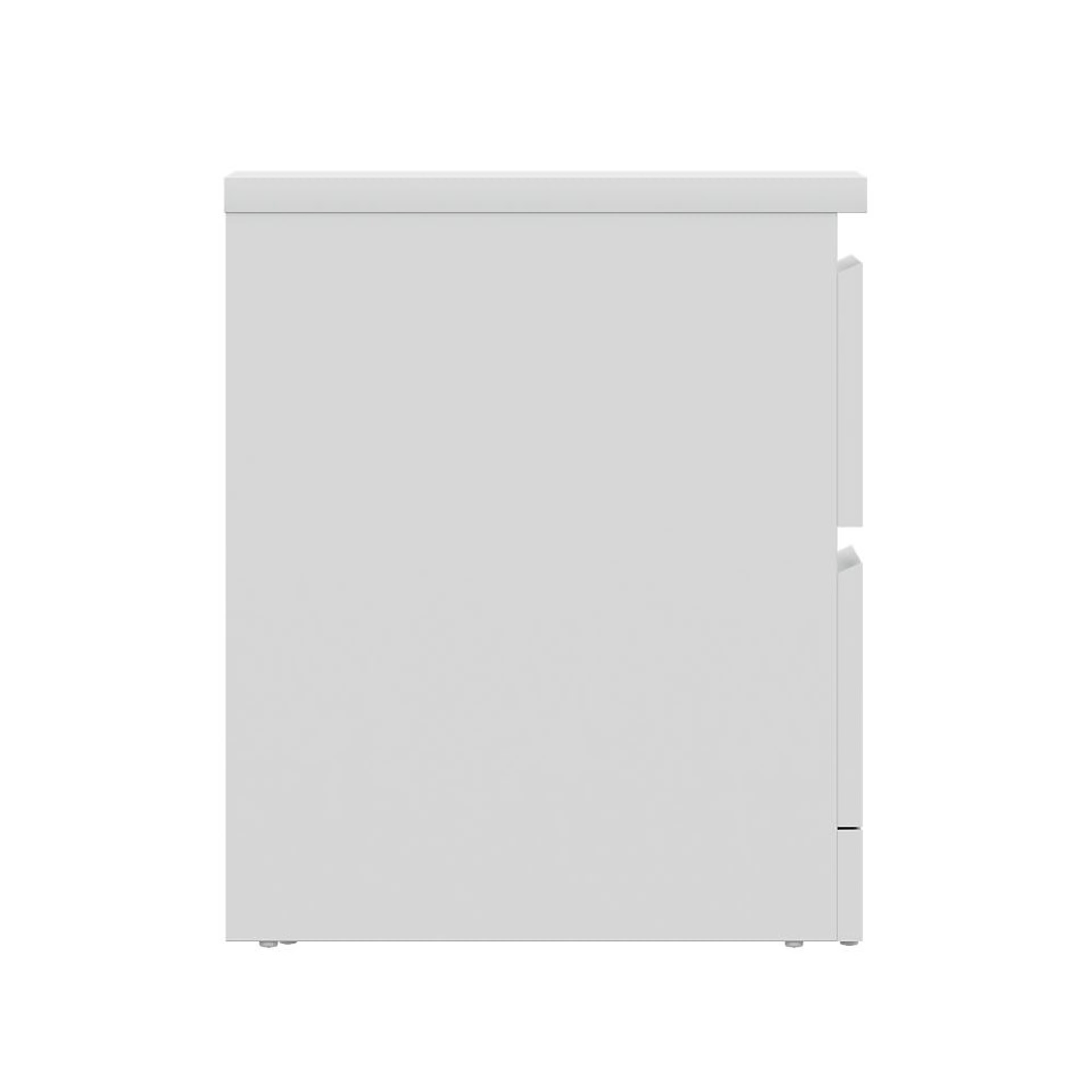 Wakefit Centaur Bedside Table - 2 Drawers - Frosty White 2 drawer, Frosty White 4 Wakefit Centaur Bedside Table - 2 Drawers - Frosty White 2 drawer, Frosty White