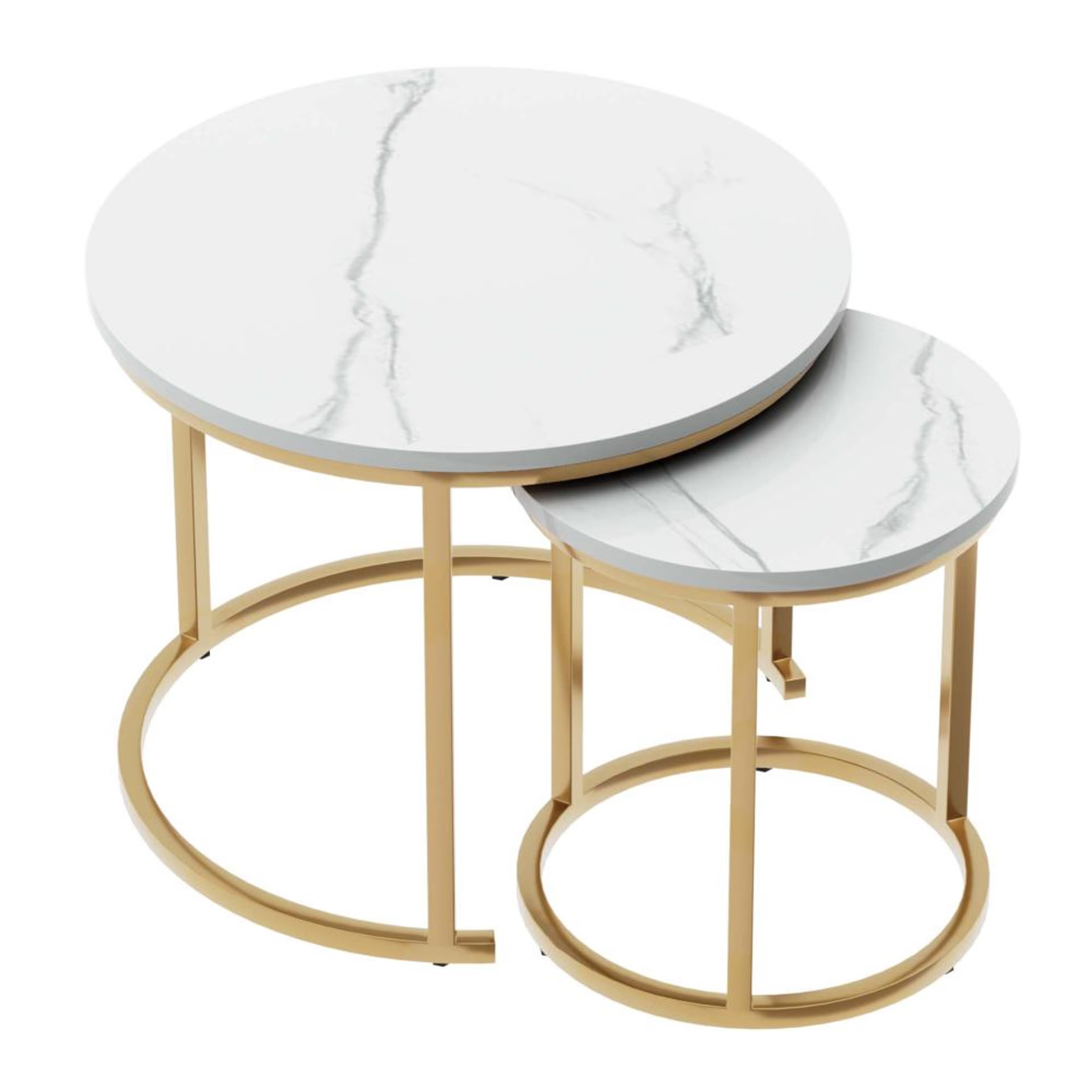 Kaltos Metal Coffee Table Satwaria White 7 Kaltos Metal Coffee Table Satwaria White