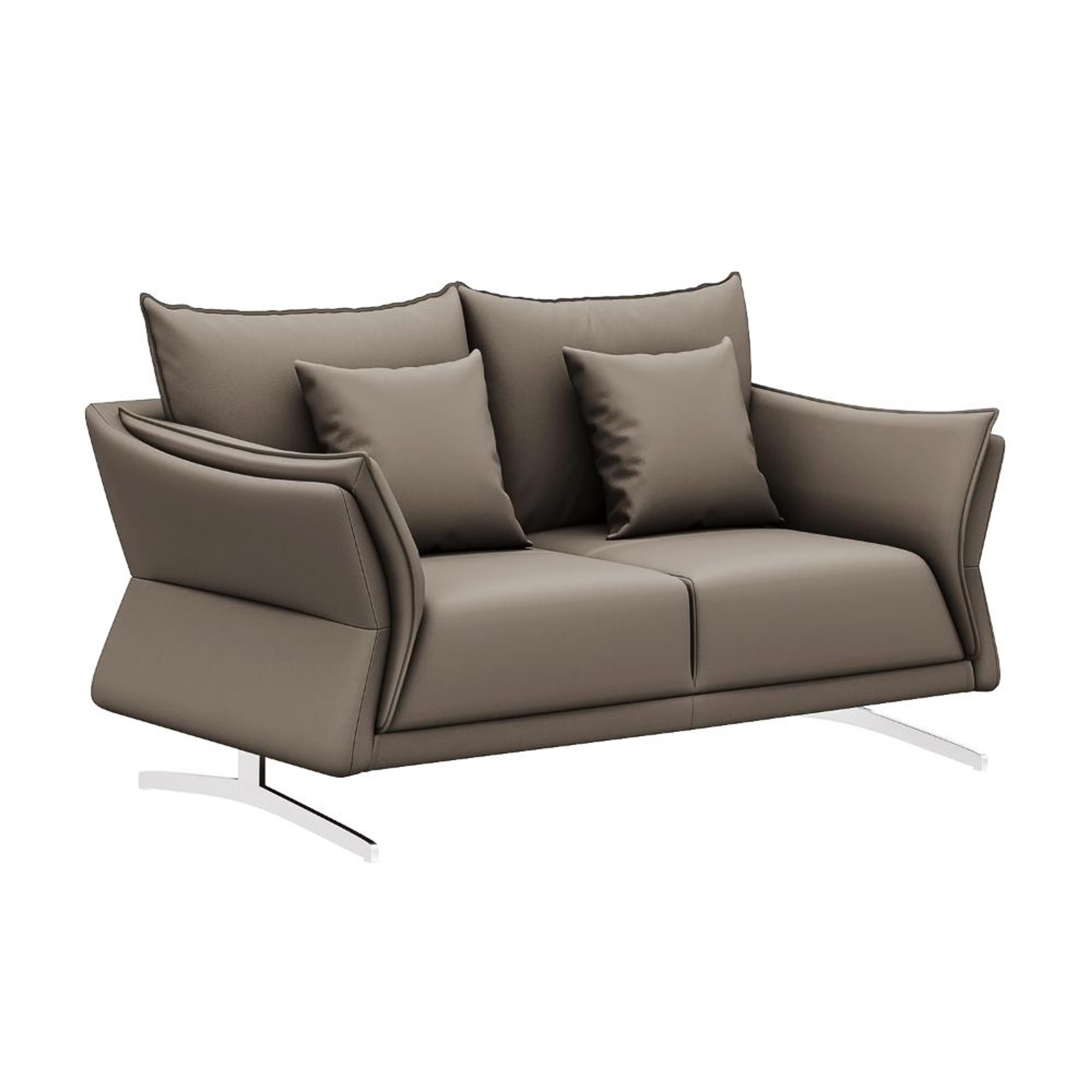 Wakefit Kiribati Sofa - Two Seater Regular, 2 Seater, Grey