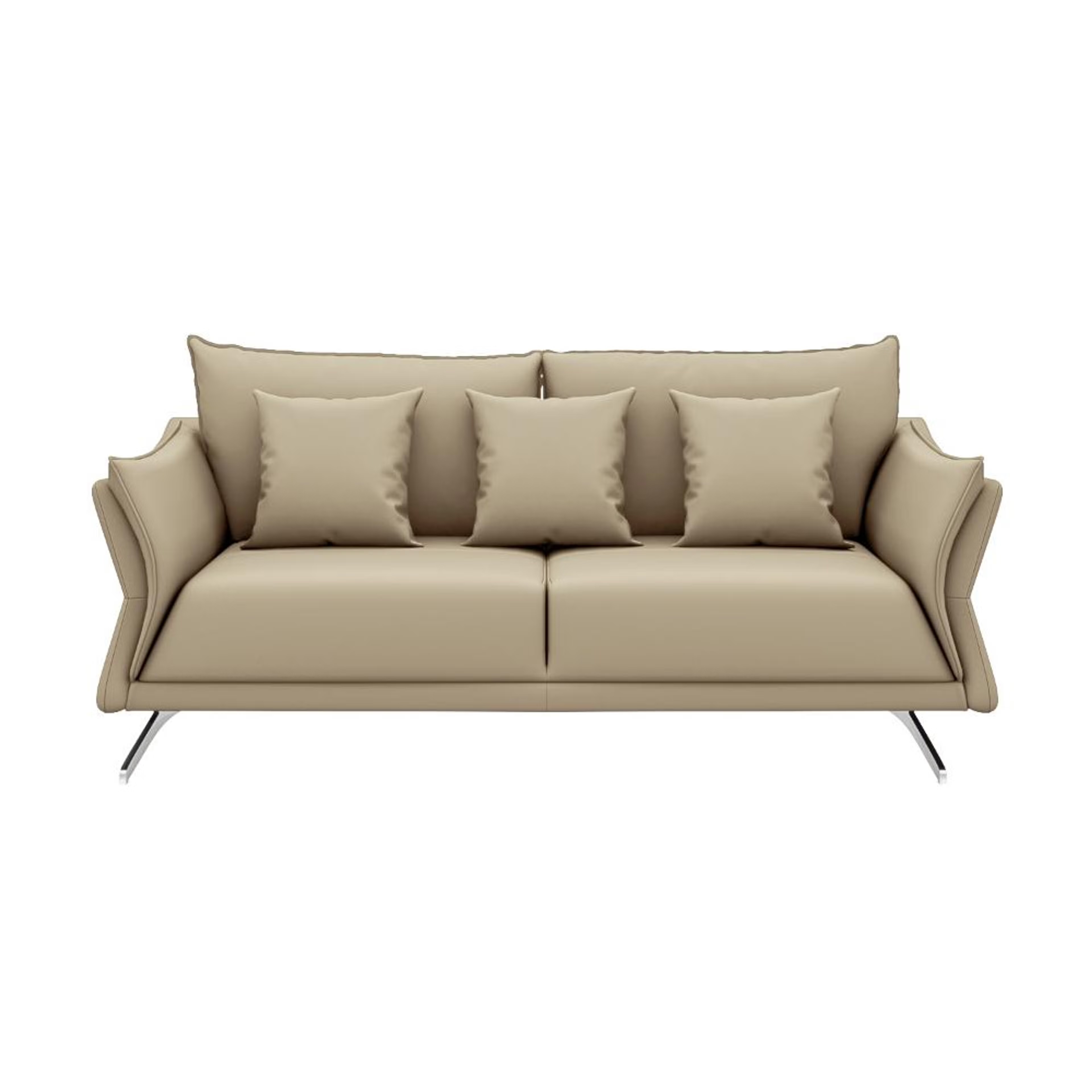 Home 30 Wakefit Kiribati Sofa - Three Seater Regular, 3 Seater, Beige