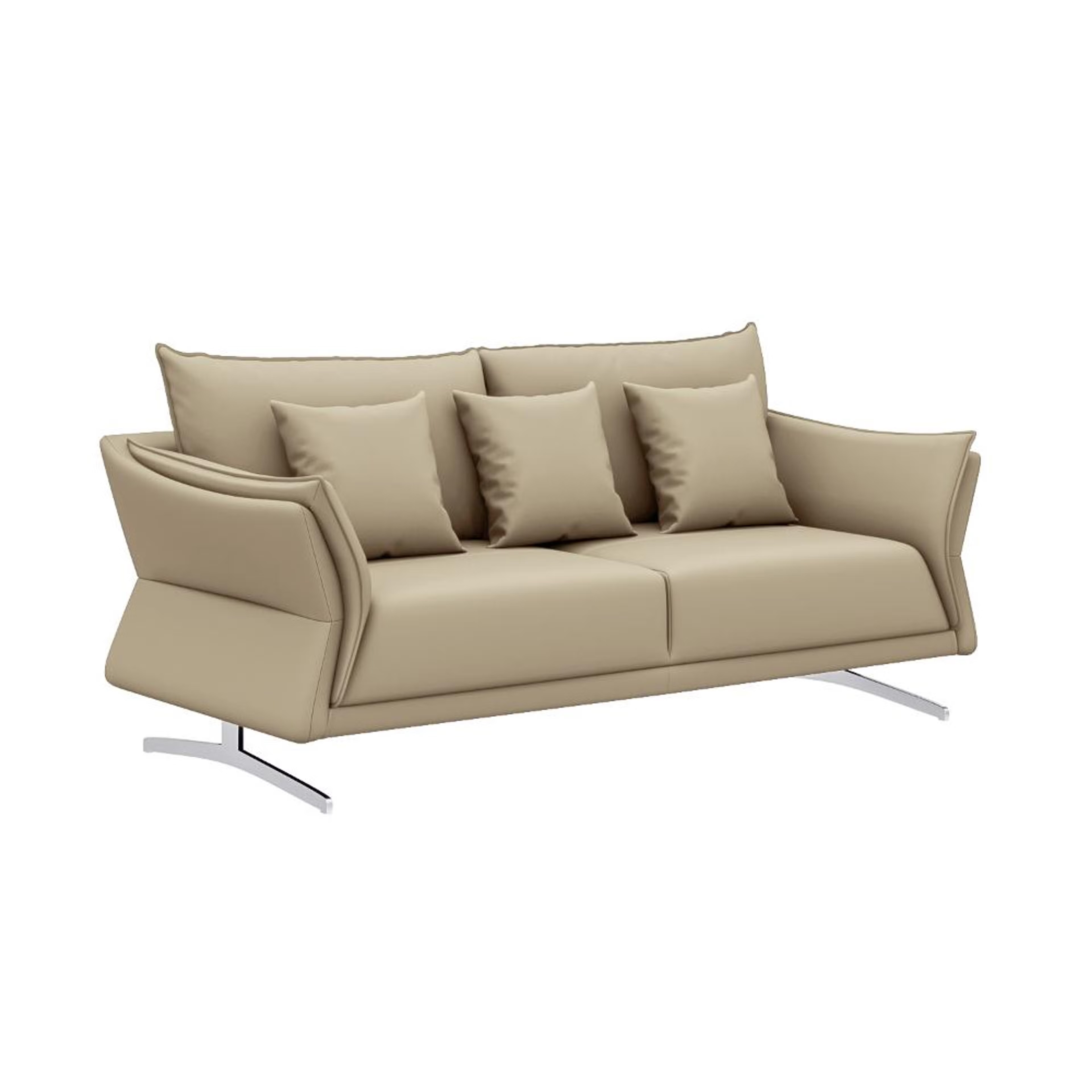 Home 31 Wakefit Kiribati Sofa - Three Seater Regular, 3 Seater, Beige