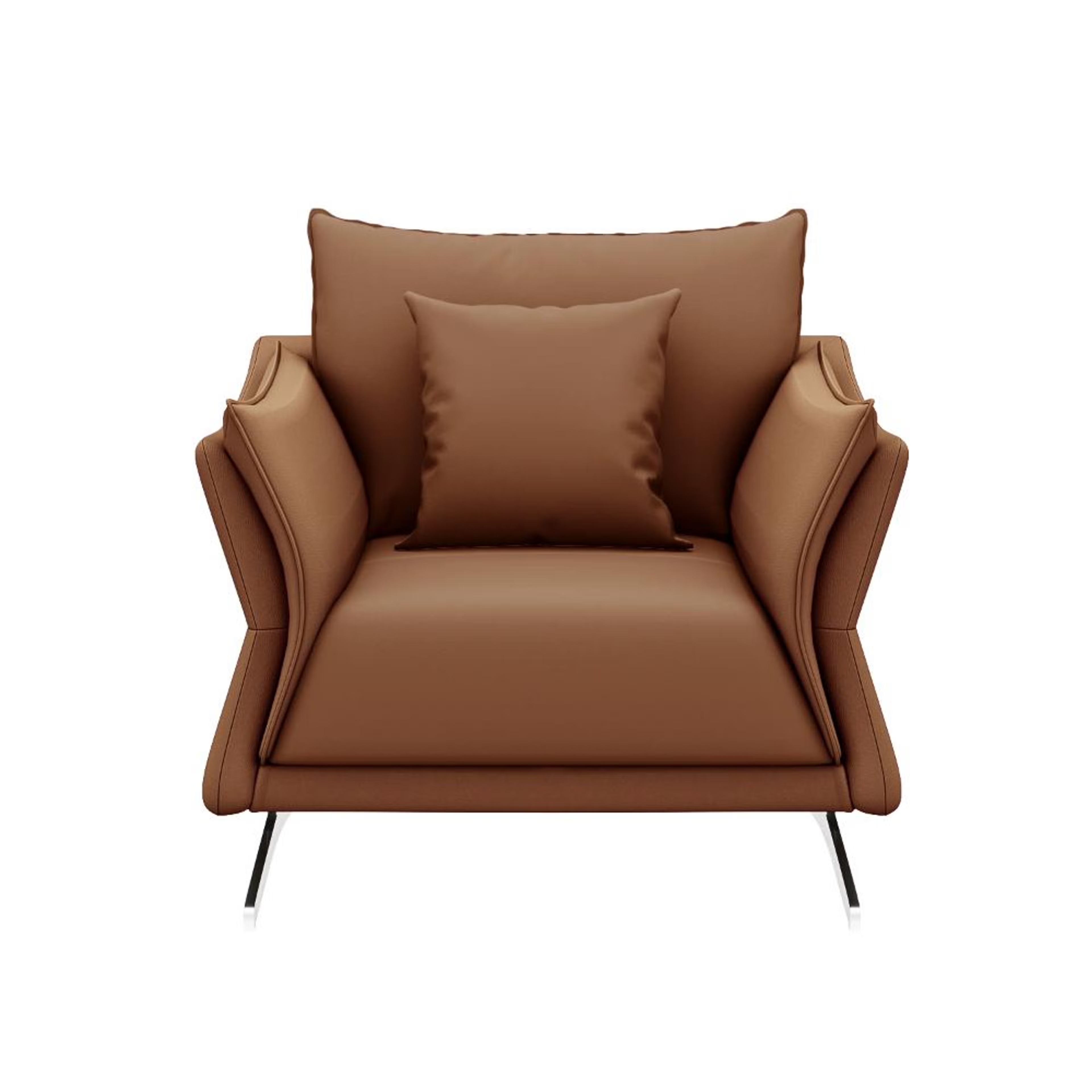 Home 26 Wakefit Kiribati Sofa - Single Seater Regular, 1 Seater, Brown