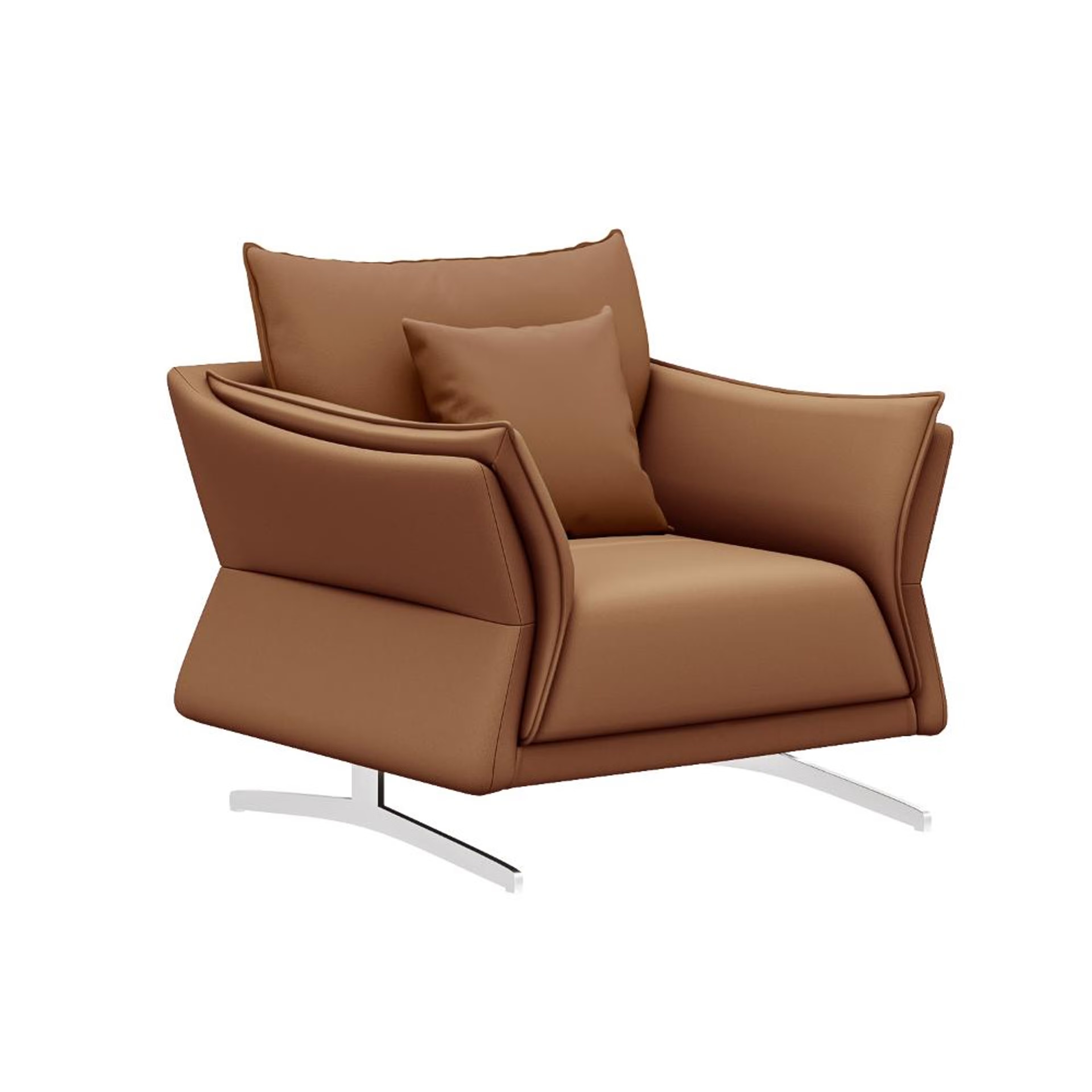 Home 27 Wakefit Kiribati Sofa - Single Seater Regular, 1 Seater, Brown