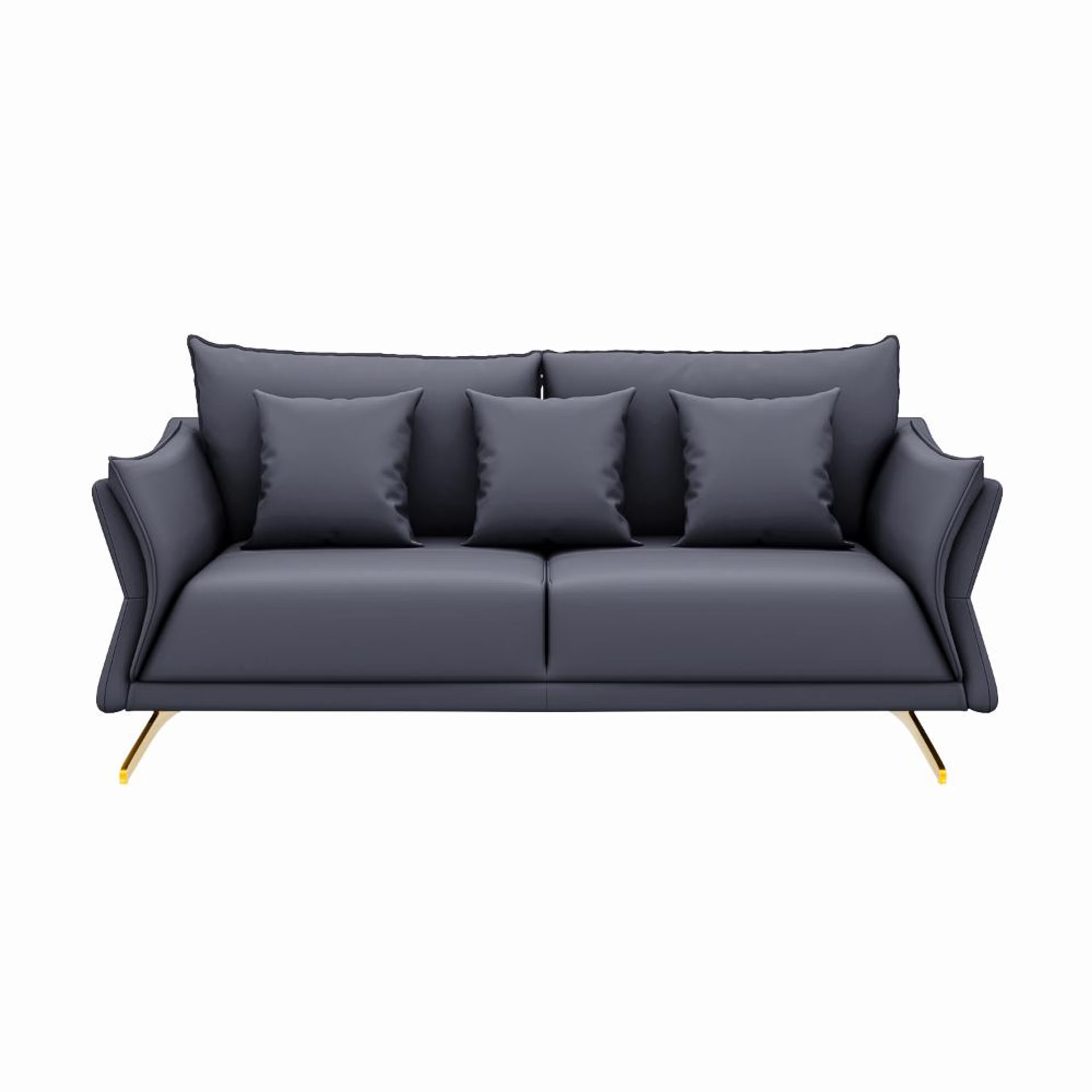 Wakefit Kiribati Sofa Set (3+1+1) Seater Regular, Set (3+1+1), Blue