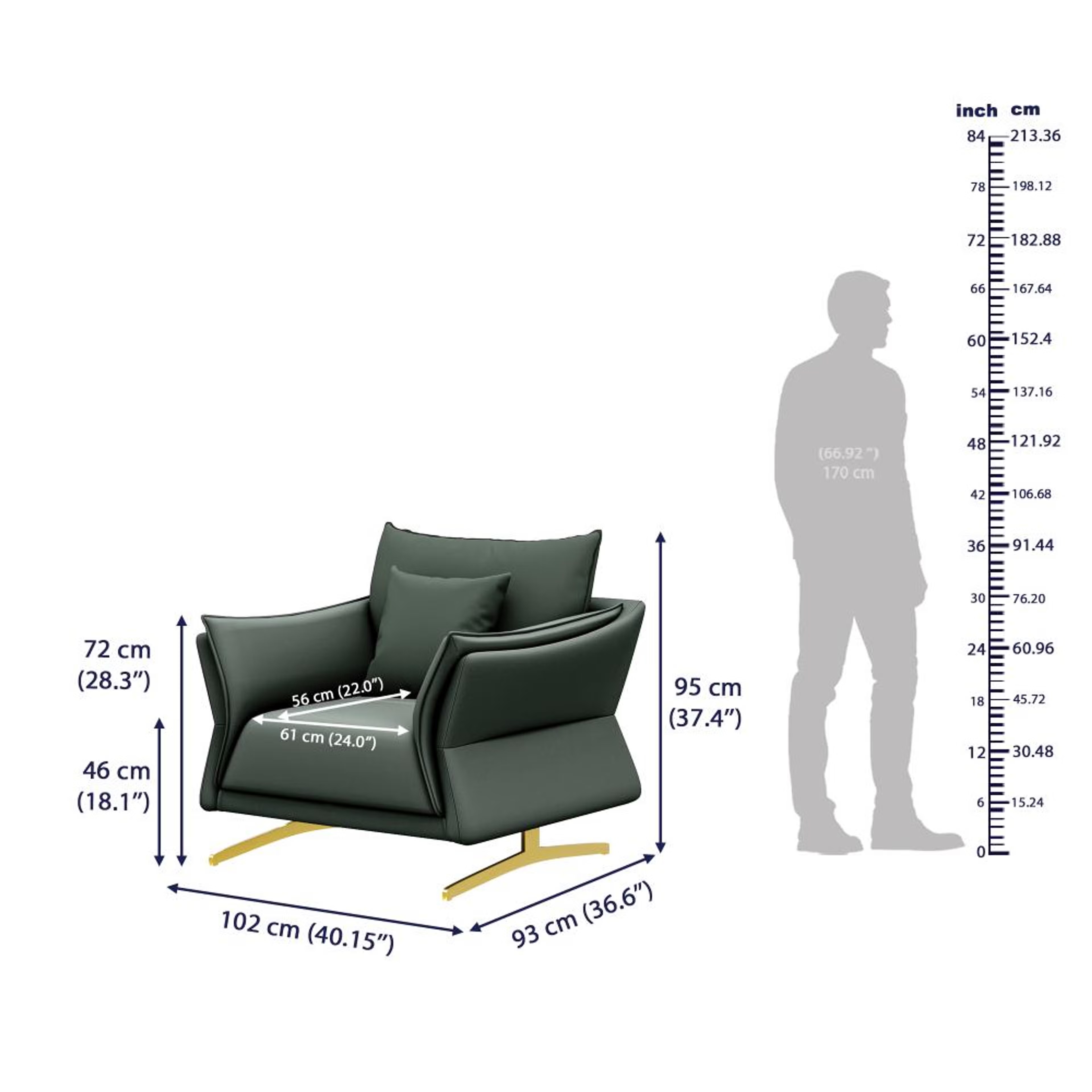 Wakefit Kiribati Sofa Set (2+1+1) Seater Regular, Set (2+1+1), Forest Green 9 Wakefit Kiribati Sofa Set (2+1+1) Seater Regular, Set (2+1+1), Forest Green