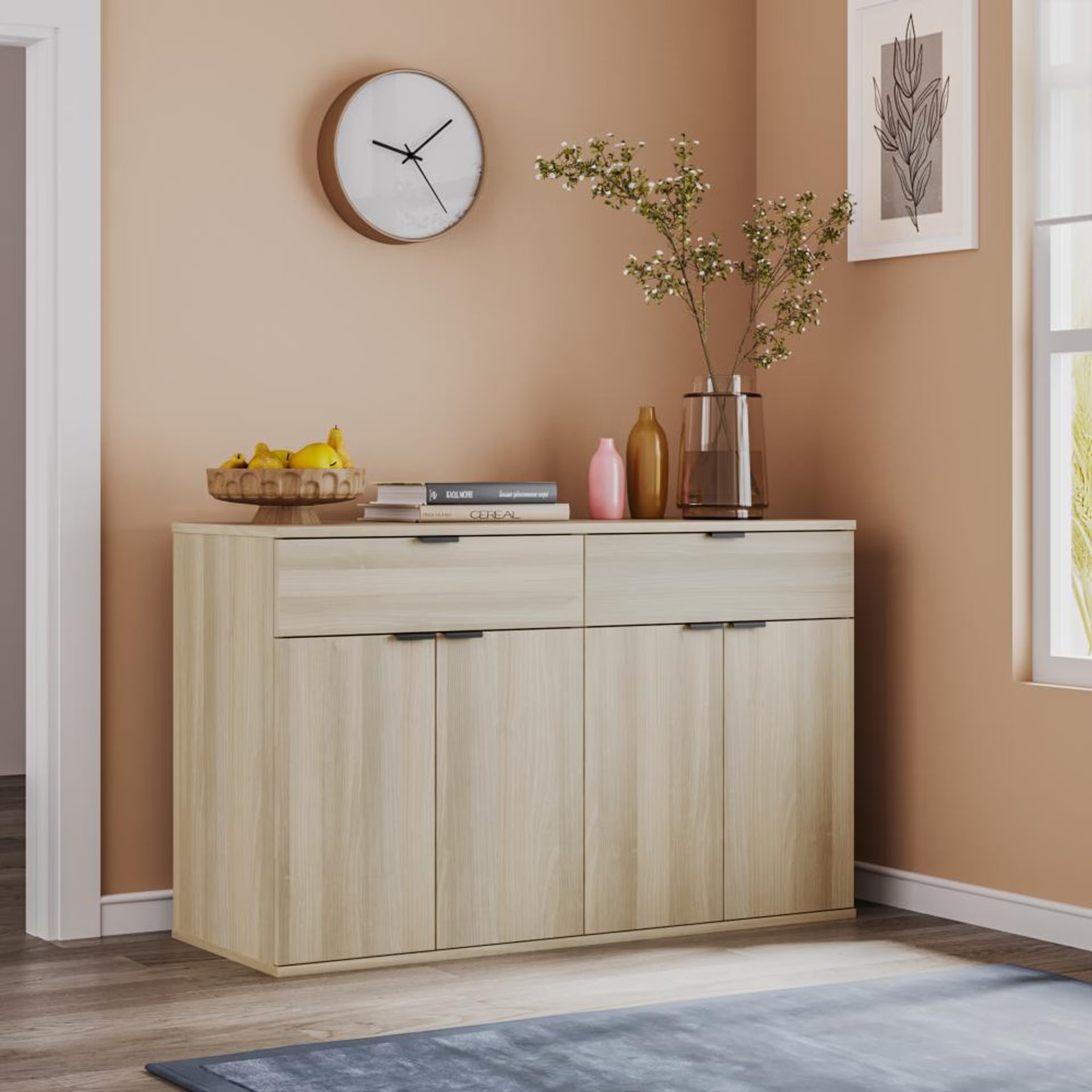 Wakefit Kimani Sideboard (Moldau Acacia) Moldau Acacia