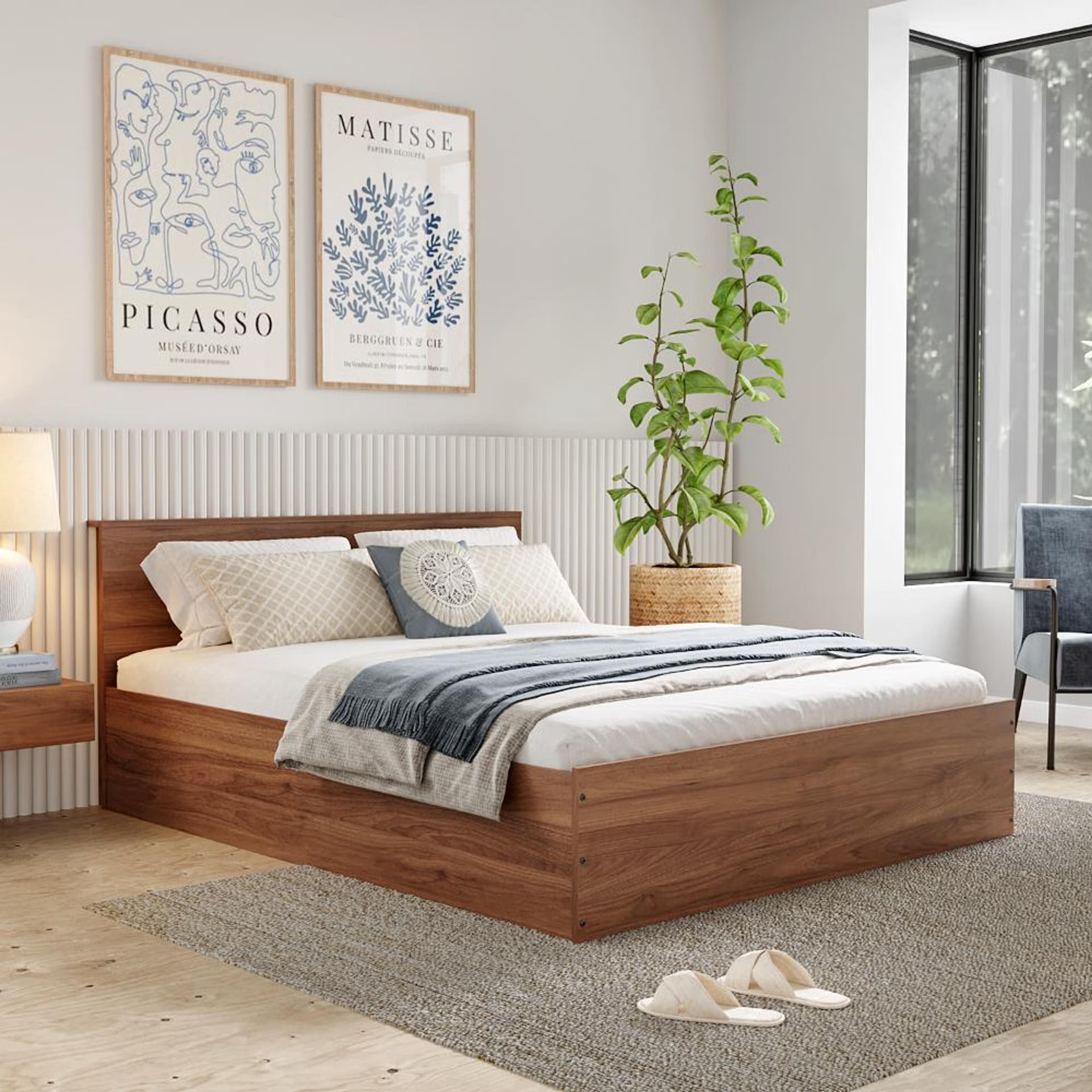 Wakefit Taurus Queen Storage Engineered Wood Bed Queen - 75" x 60\