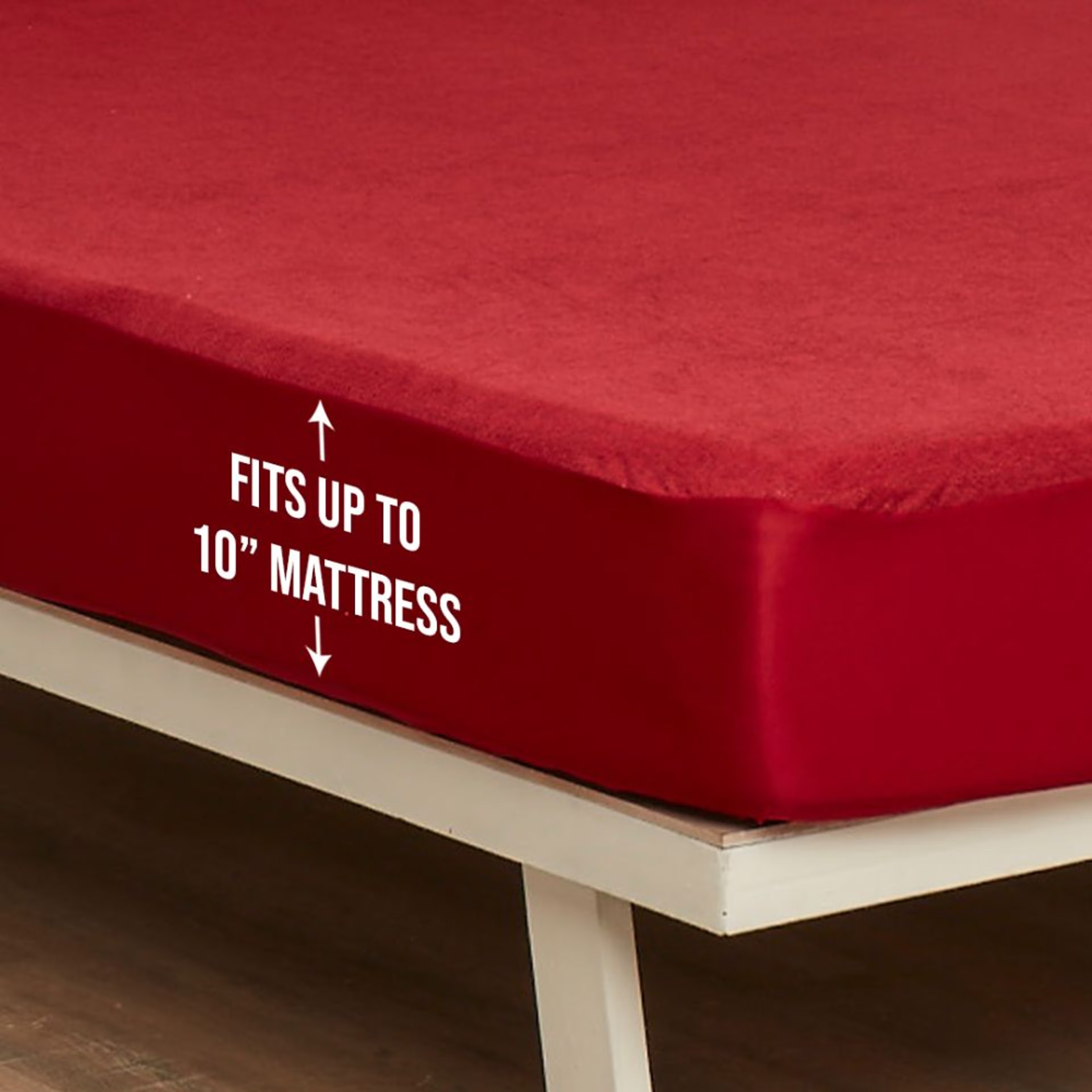 Home 39 Water Proof Terry Cotton Mattress Protector | Maroon | Machine Washable | Super Soft Single - 72" x 42\