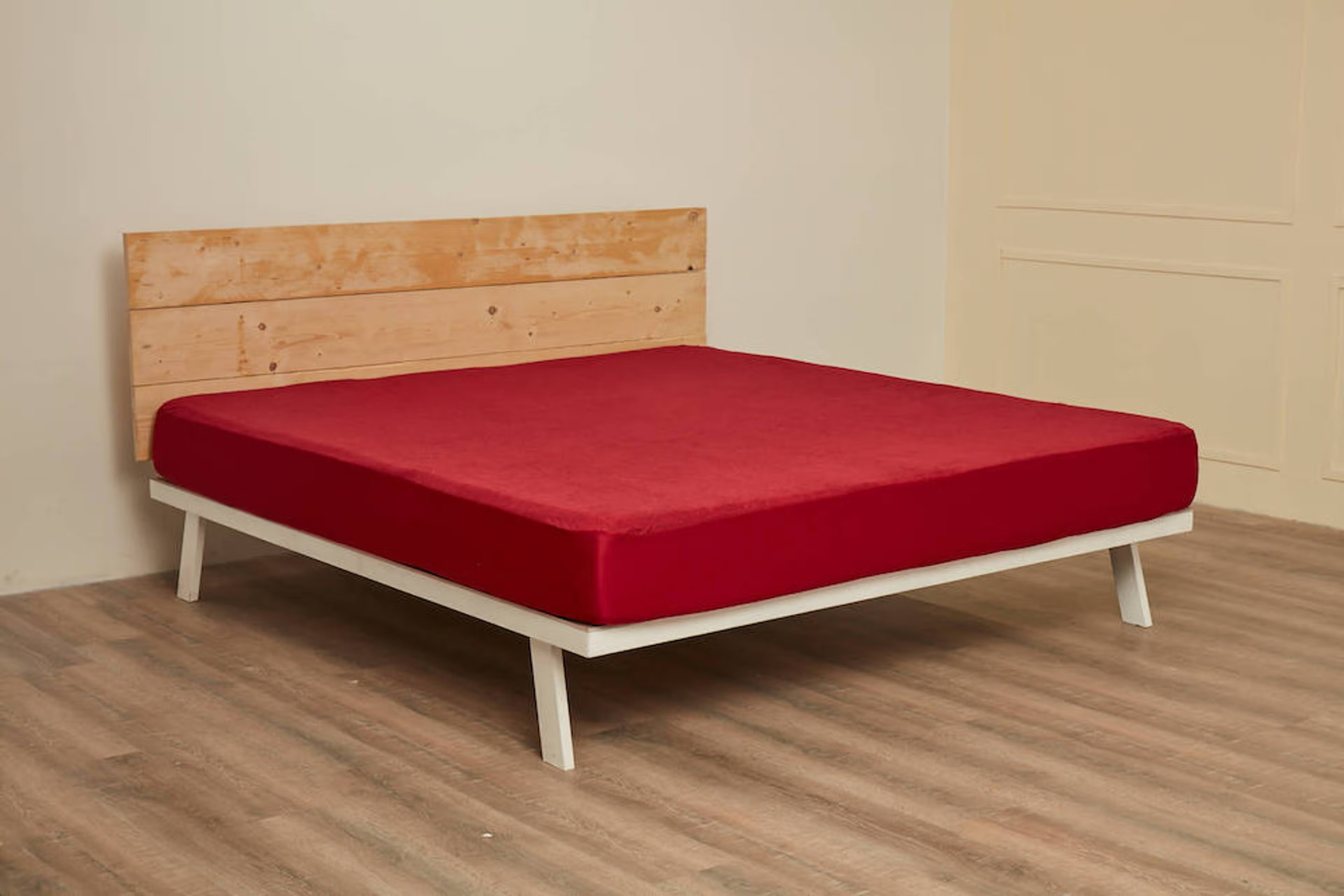 Water Proof Terry Cotton Mattress Protector | Maroon | Machine Washable | Super Soft King - 72" x 72 5 Water Proof Terry Cotton Mattress Protector | Maroon | Machine Washable | Super Soft King - 72" x 72\
