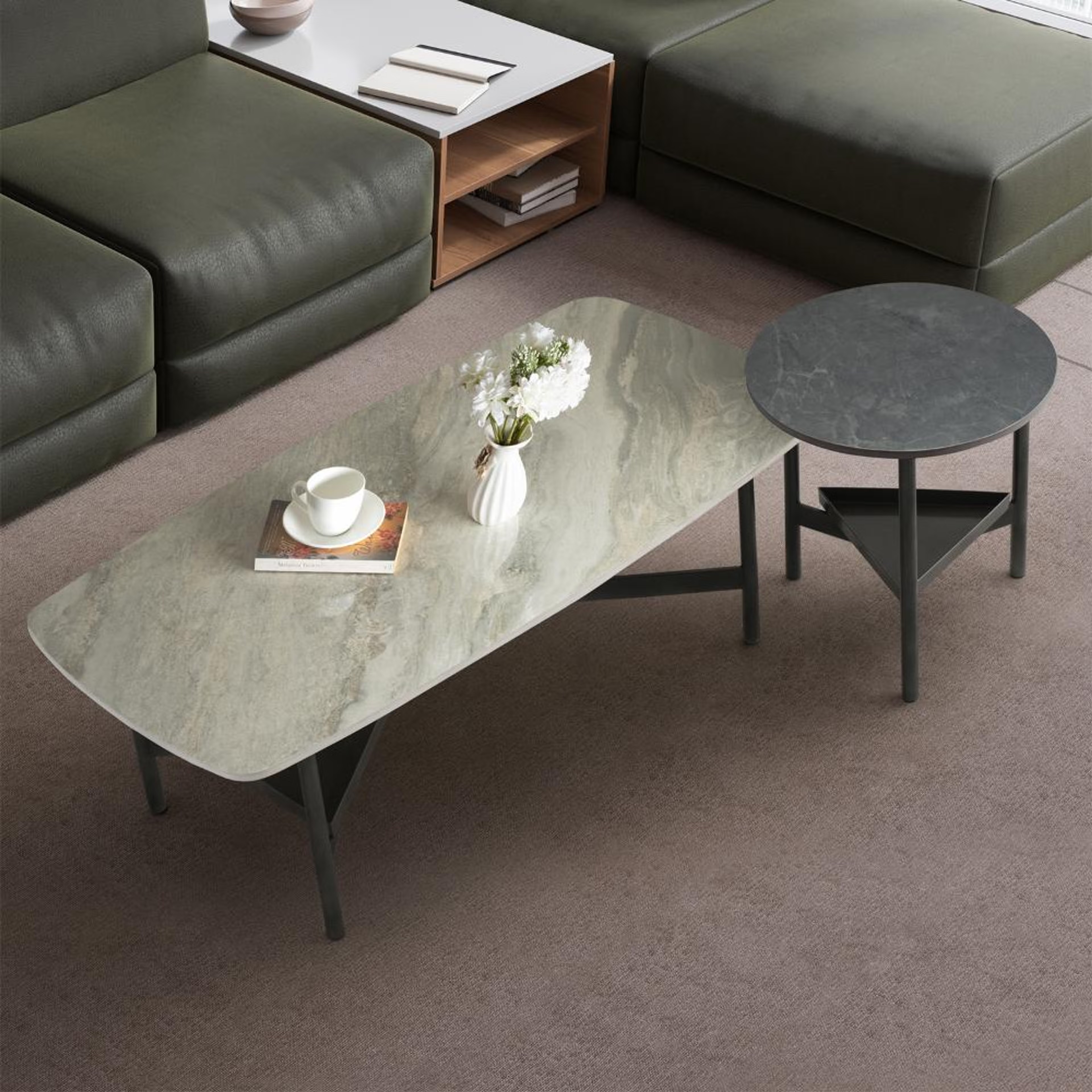 Wakefit Malabar Coffee Table - Antaliya Beige Antaliya Beige