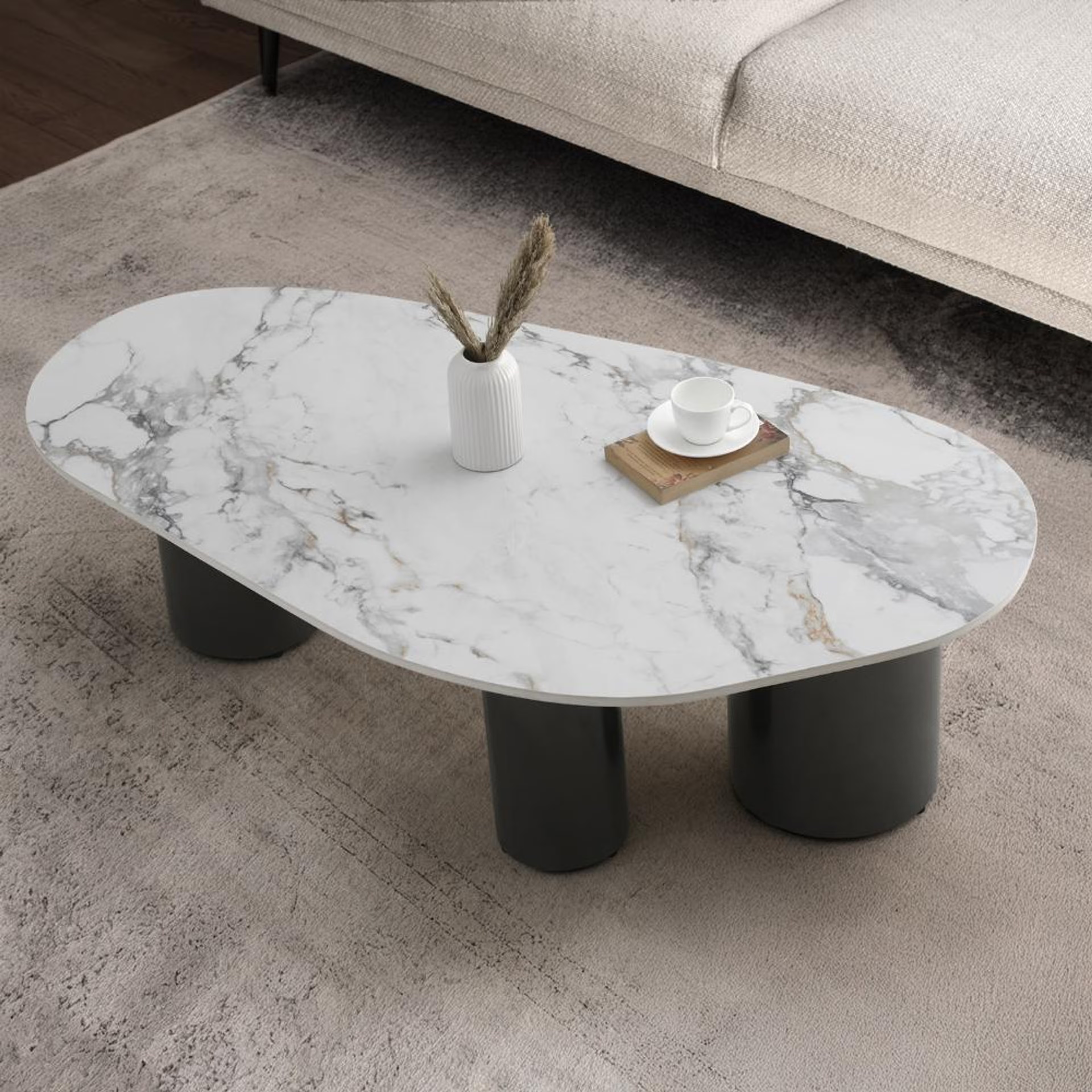 Wakefit Sumatra Coffee Table - Amphora White Amphora White