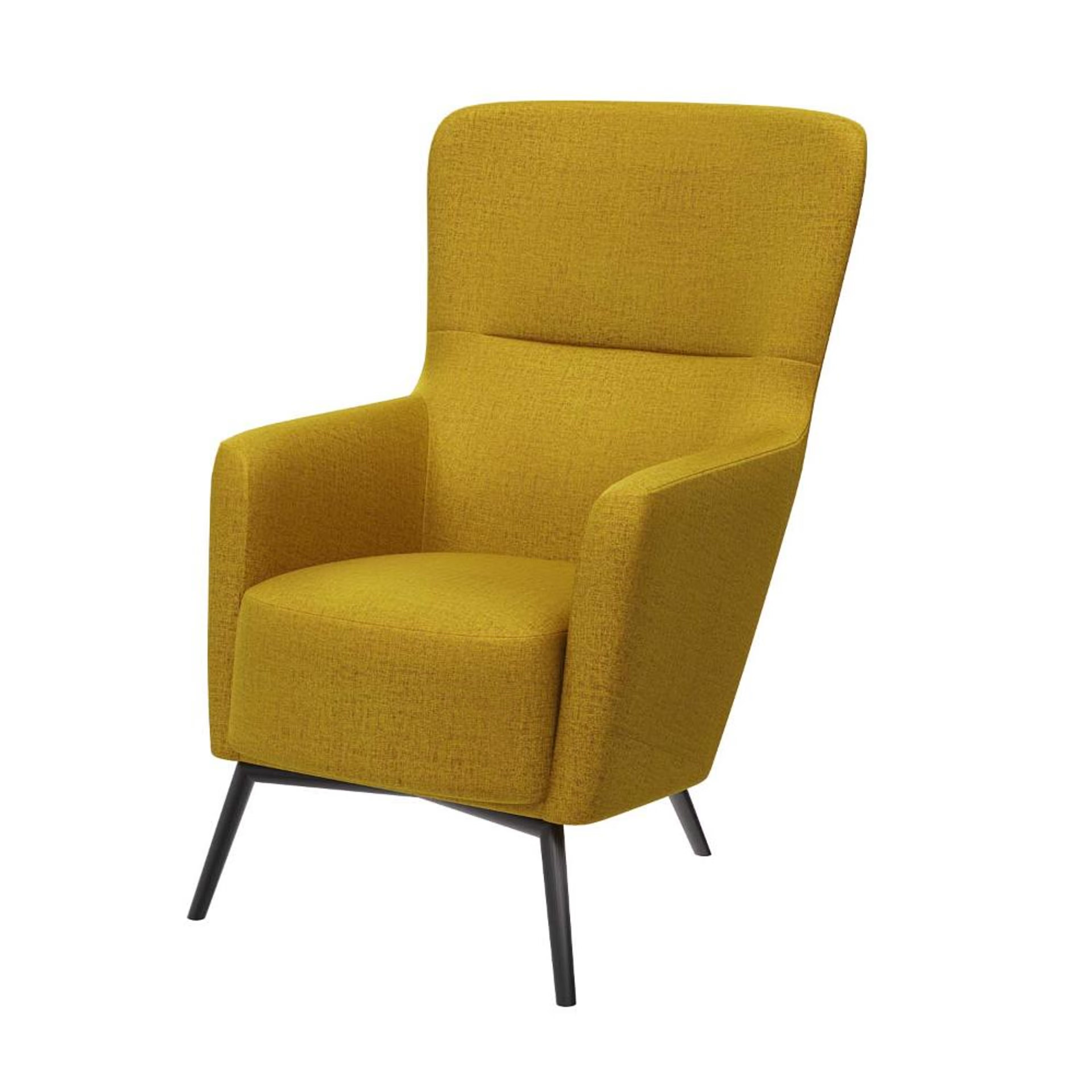 Wakefit Aruba Wing Chair Yellow 3 Wakefit Aruba Wing Chair Yellow
