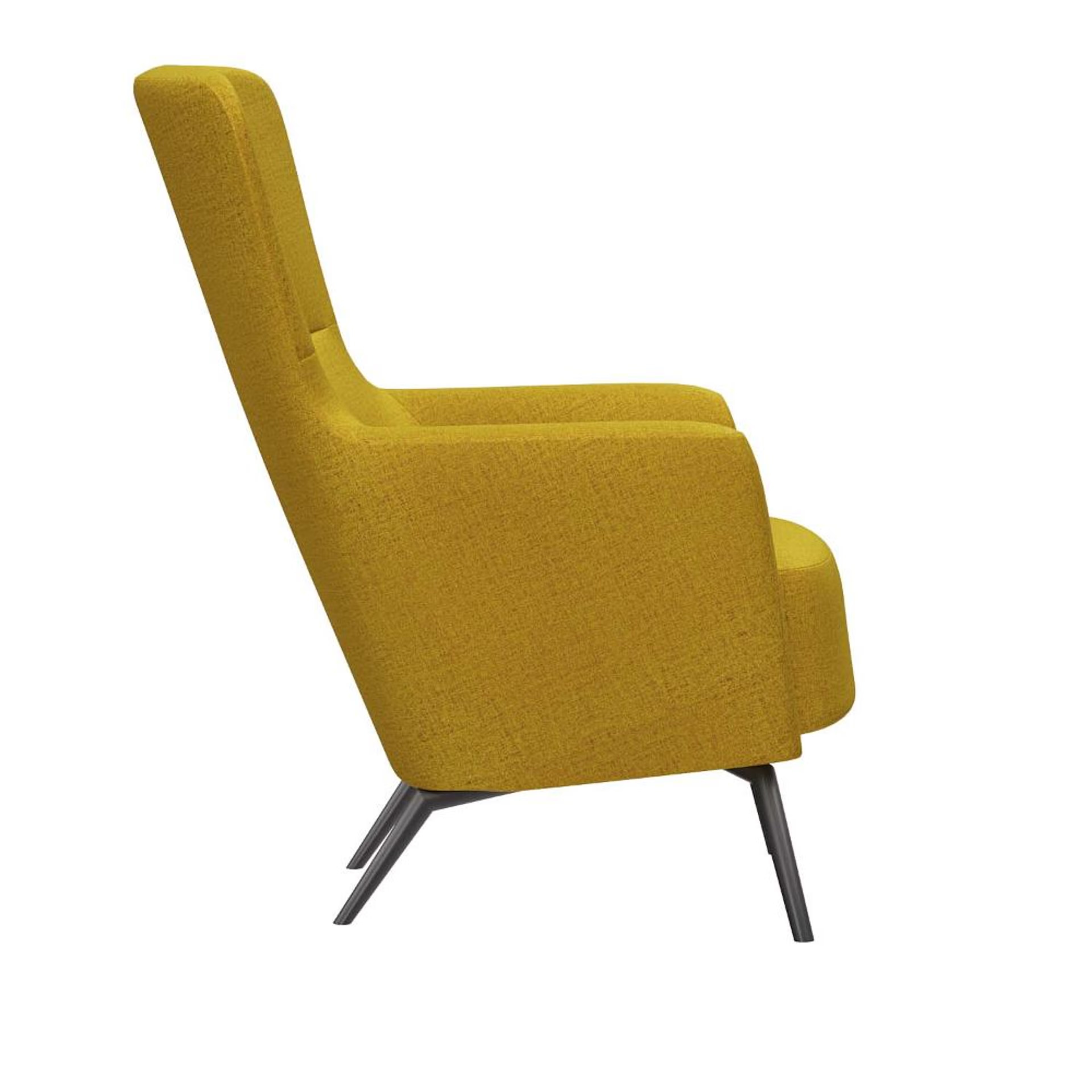 Wakefit Aruba Wing Chair Yellow 4 Wakefit Aruba Wing Chair Yellow