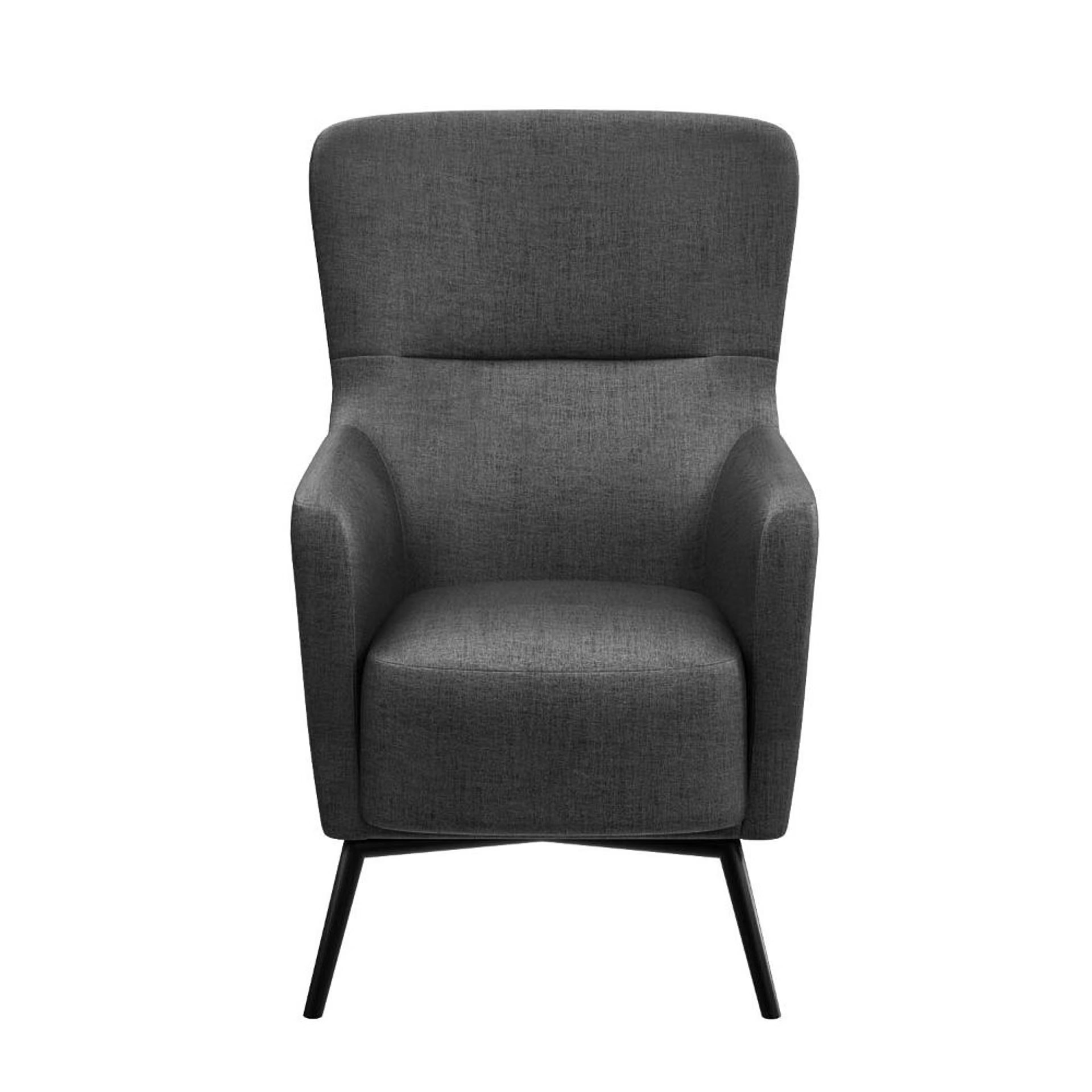 Wakefit Aruba Wing Chair Charcoal Grey 2 Wakefit Aruba Wing Chair Charcoal Grey