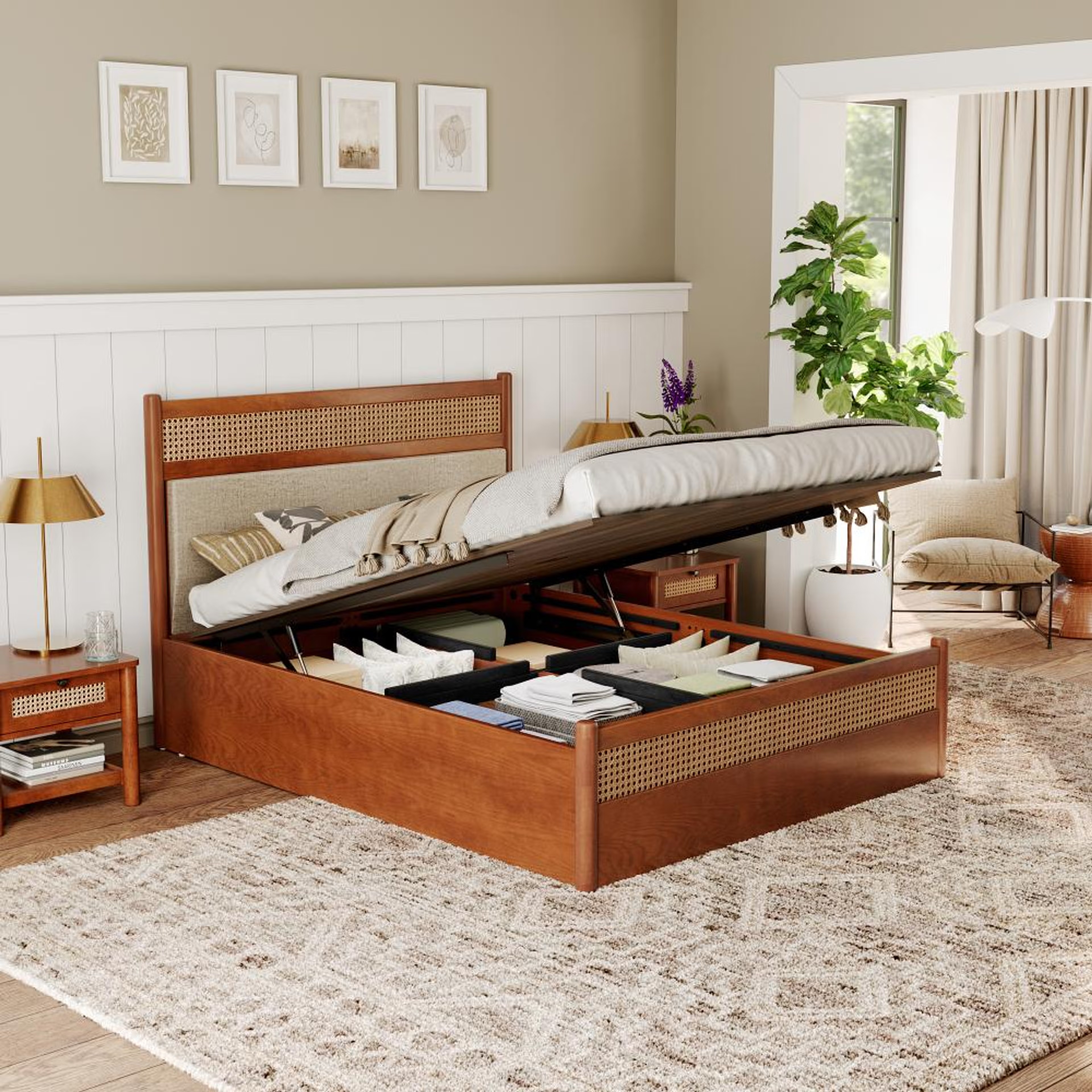 Wakefit Celestium Queen Hydraulic Storage Bed Queen - 78" x 60\