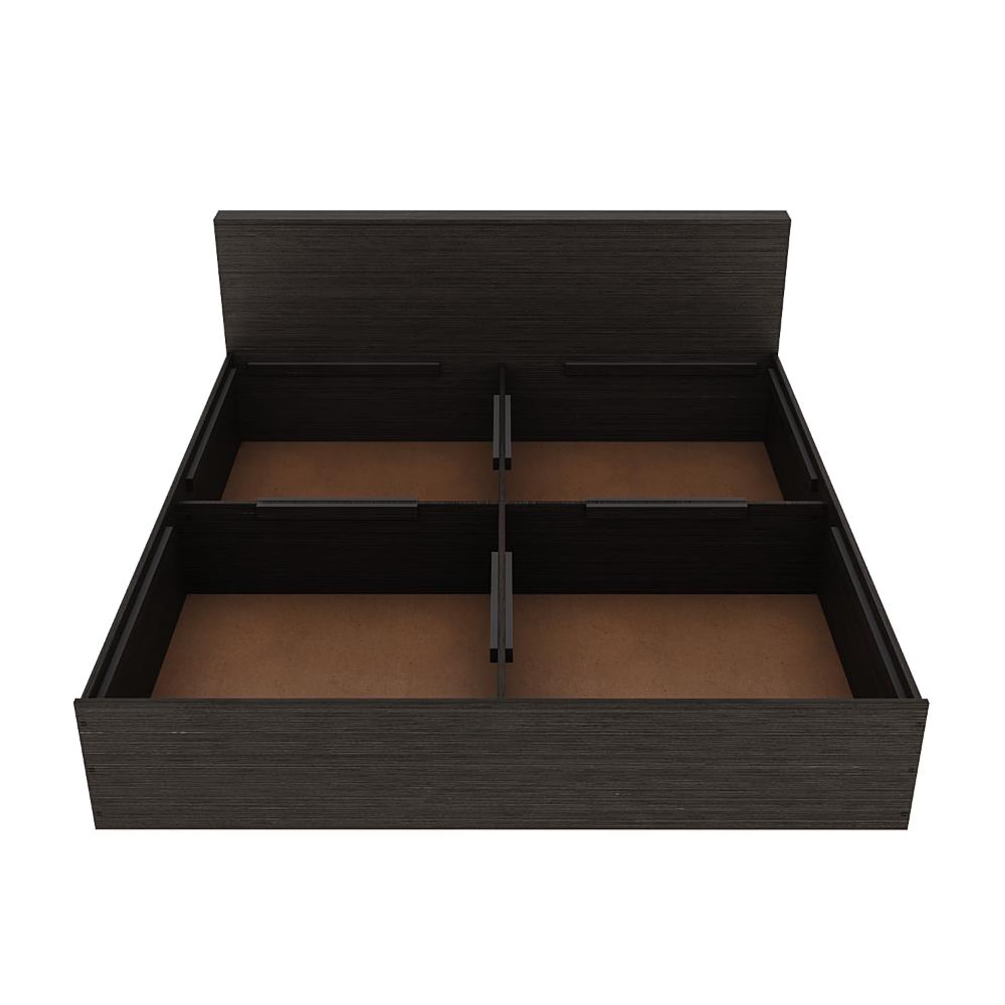 Wakefit Taurus King Storage Engineered Wood Bed - Wenge King - 78" x 72 6 Wakefit Taurus King Storage Engineered Wood Bed - Wenge King - 78" x 72\