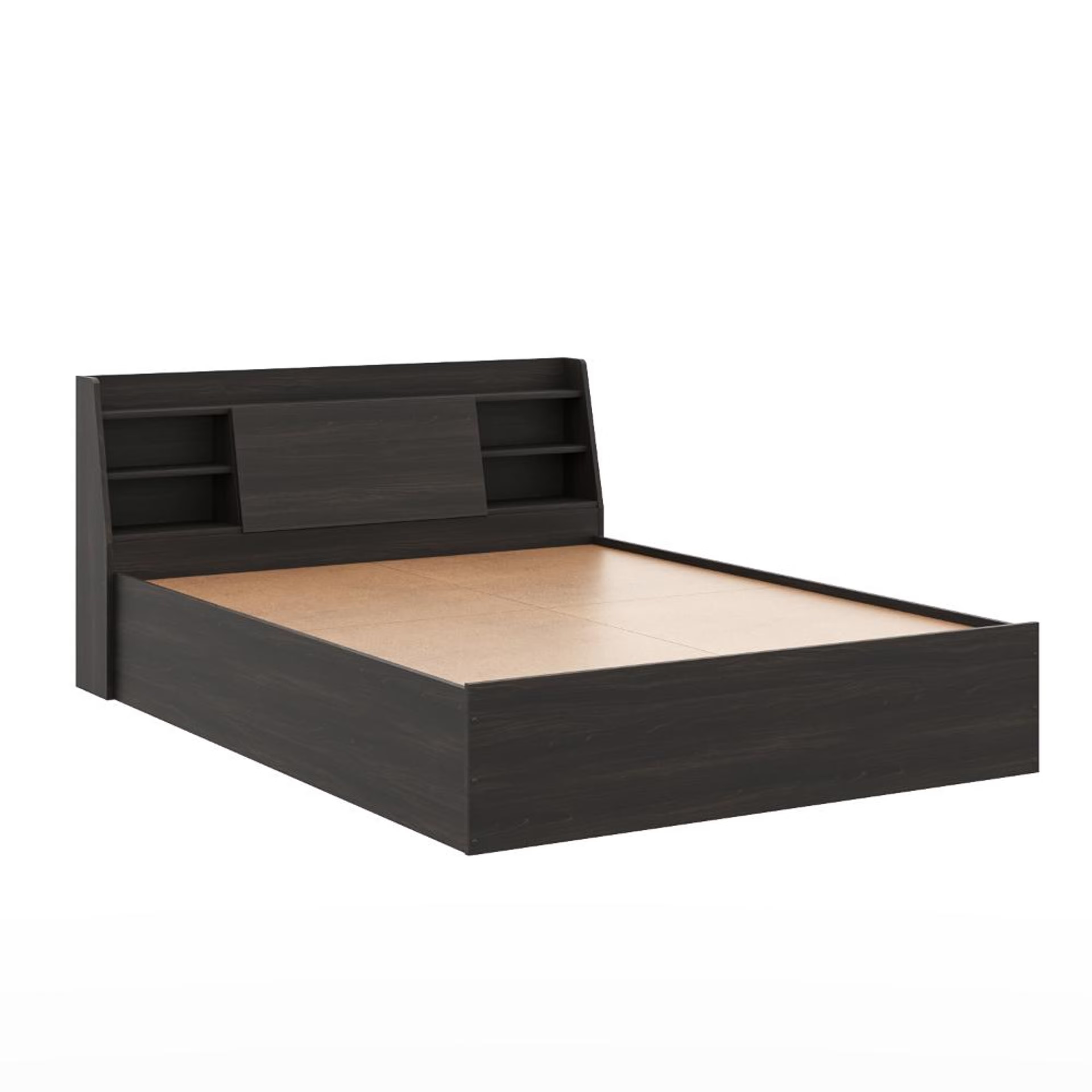 Wakefit Leo Queen Storage Engineered Wood Bed - Wyoming maple Queen - 78" x 60\