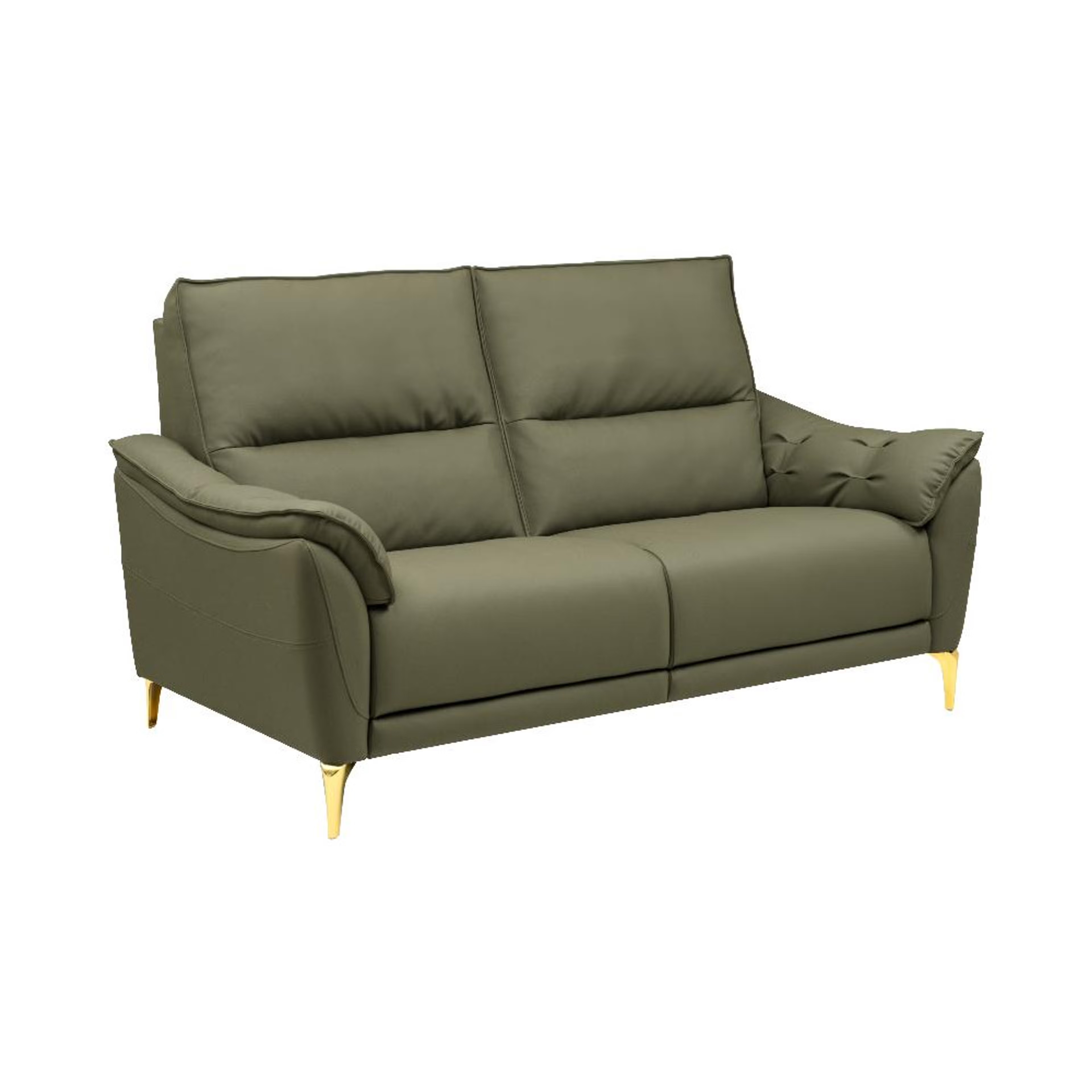 Home 44 Wakefit Tuvalu Large Sofa Without Motion - Two Seater Regular, Large, Without Motion, 2 Seater, Green