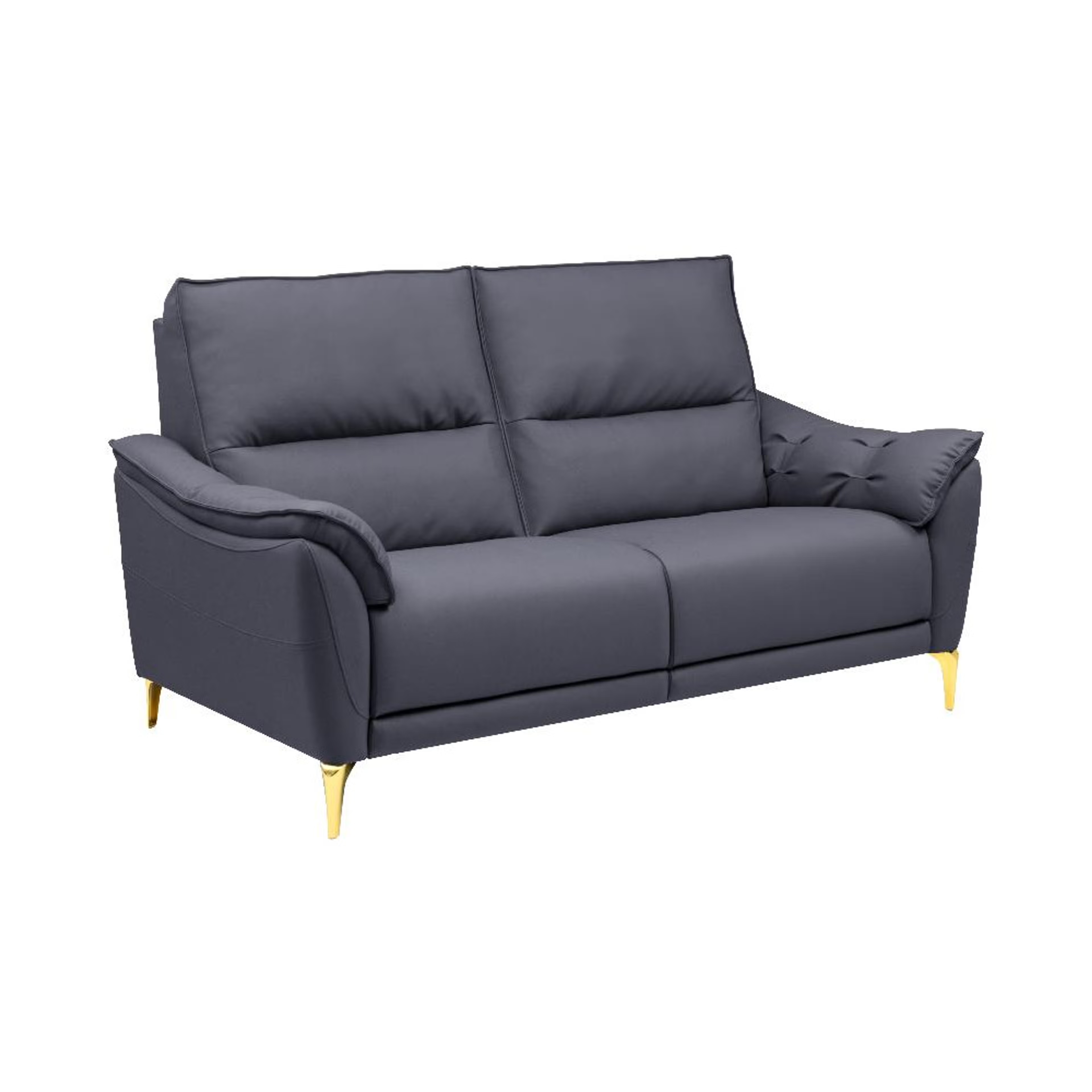 Home 47 Wakefit Tuvalu Large Sofa Without Motion - Two Seater Regular, Large, Without Motion, 2 Seater, Blue