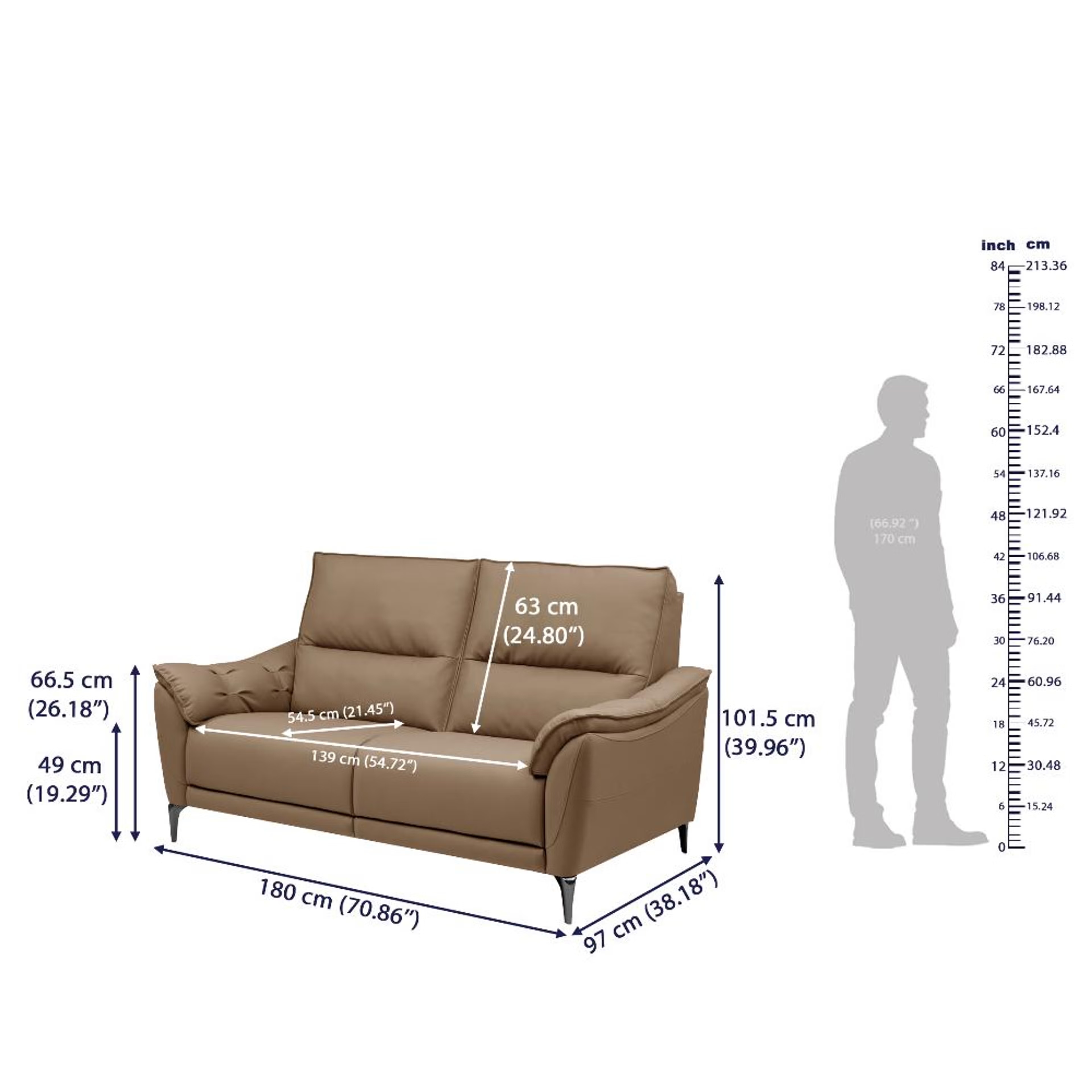 Wakefit Tuvalu Large Without Motion Sofa Set (3+2) Seater Regular, Large, Without Motion, Set (3+2), Cappuccino 8 Wakefit Tuvalu Large Without Motion Sofa Set (3+2) Seater Regular, Large, Without Motion, Set (3+2), Cappuccino