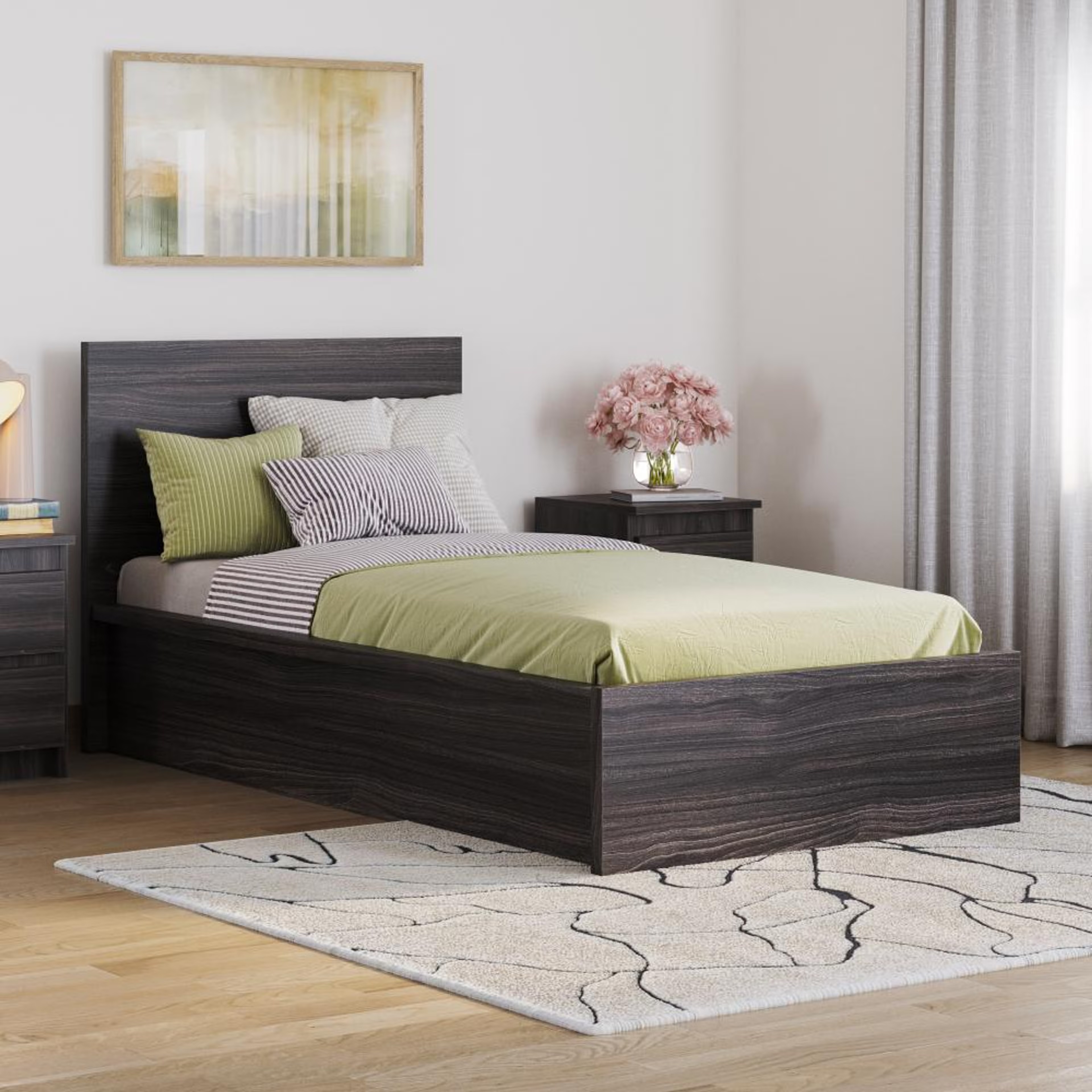 Wakefit Centaur Single size Storage bed- Wyoming maple Single - 78" x 36\