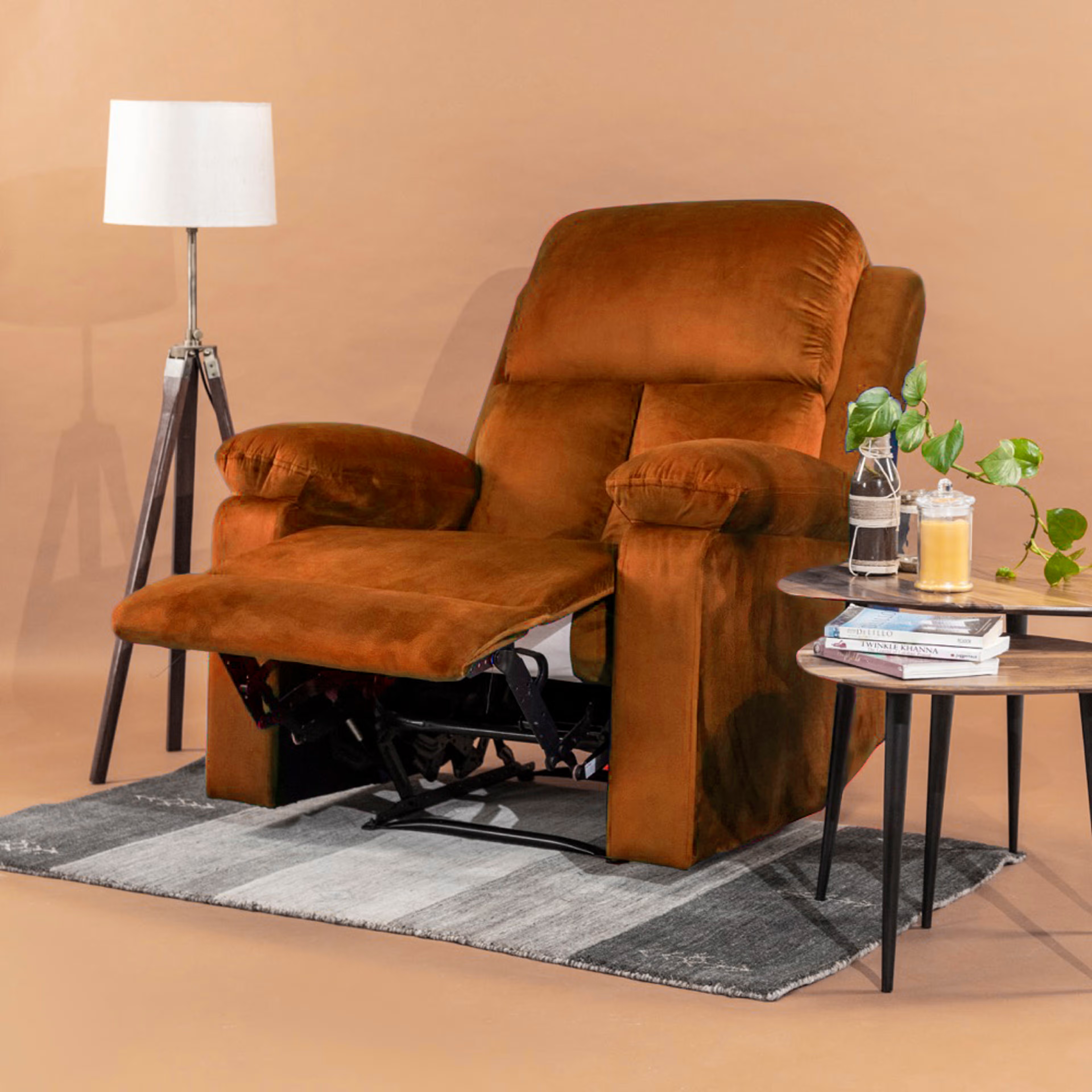 Wakefit Stargazer Recliner - 1 Seater - Amber Manual, Regular, 1 Seater, Amber 2 Wakefit Stargazer Recliner - 1 Seater - Amber Manual, Regular, 1 Seater, Amber