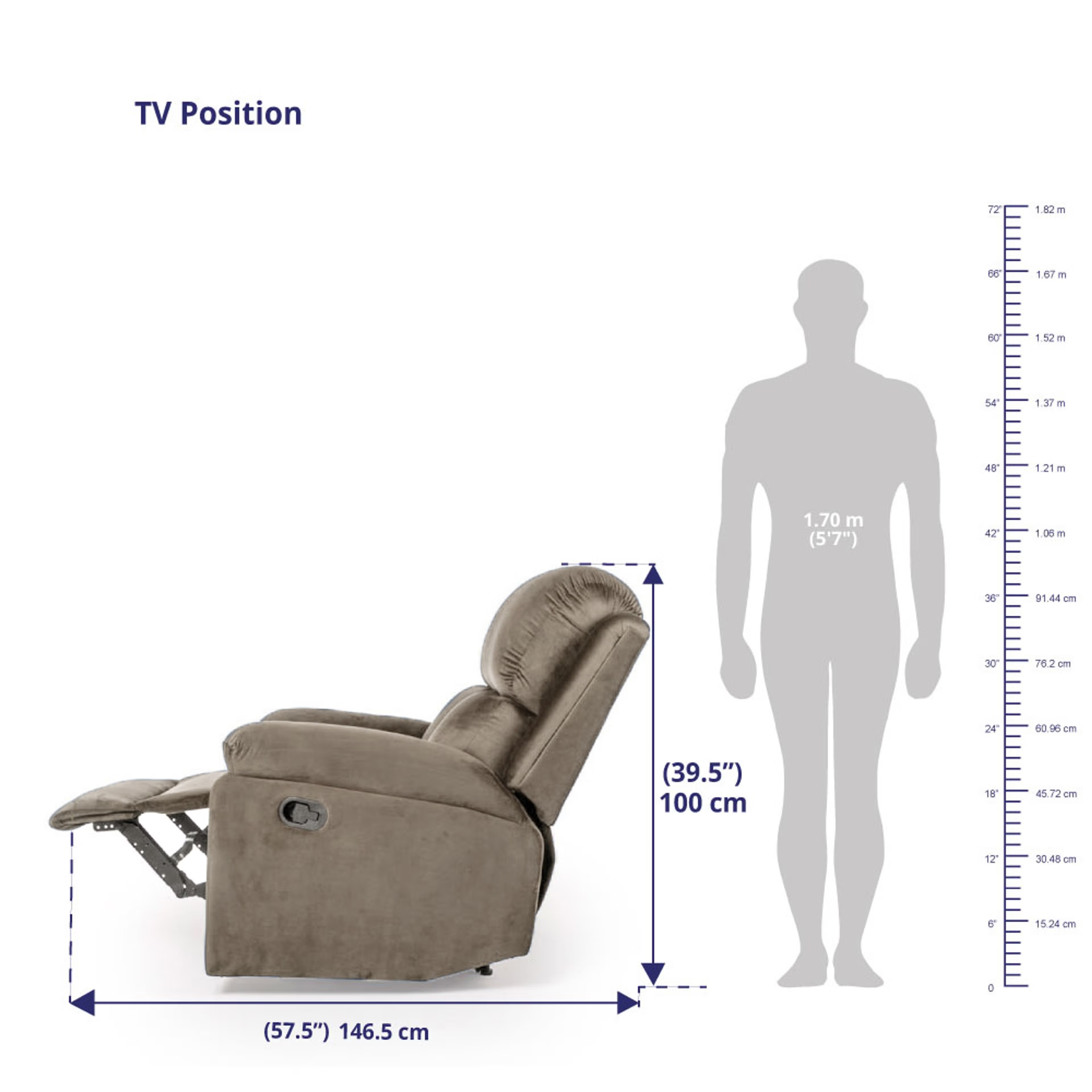 Wakefit Stargazer Recliner - 1 Seater - Stone Manual, Regular, 1 Seater, Stone 18 Wakefit Stargazer Recliner - 1 Seater - Stone Manual, Regular, 1 Seater, Stone