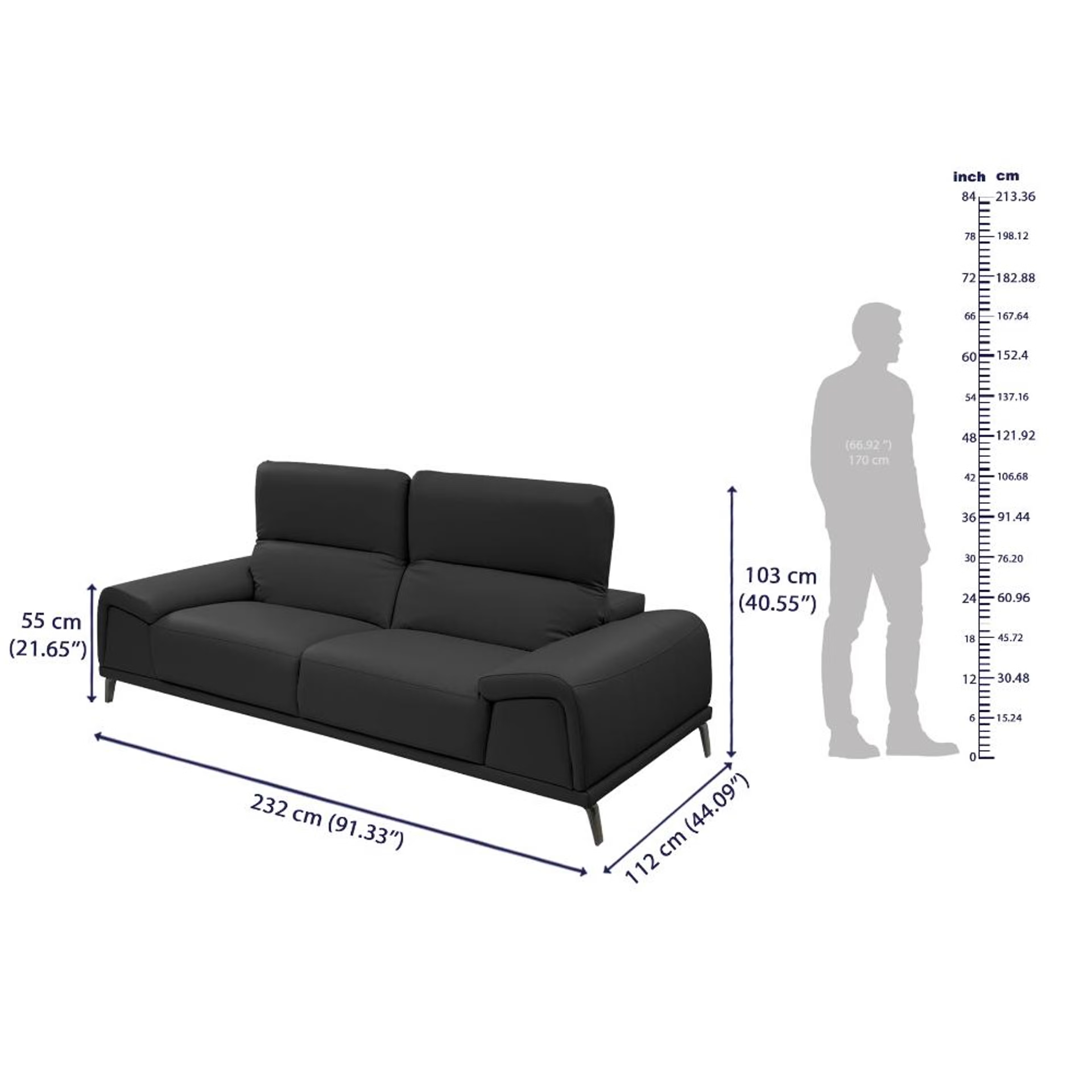 Wakefit Suva Sofa Set (3+2+1) Seater Regular, Set (3+2+1), Black 8 Wakefit Suva Sofa Set (3+2+1) Seater Regular, Set (3+2+1), Black