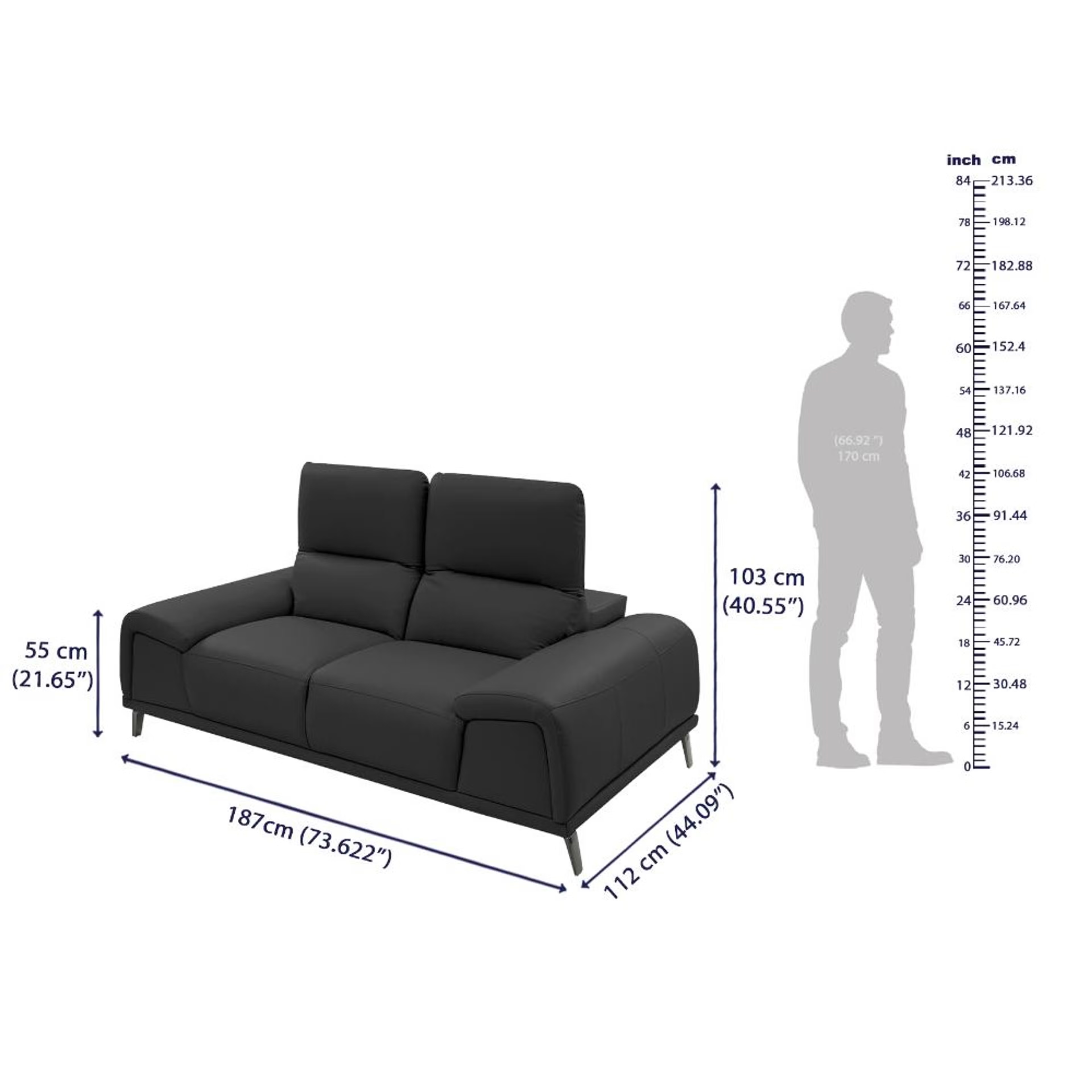 Wakefit Suva Sofa Set (3+2+1) Seater Regular, Set (3+2+1), Black 9 Wakefit Suva Sofa Set (3+2+1) Seater Regular, Set (3+2+1), Black