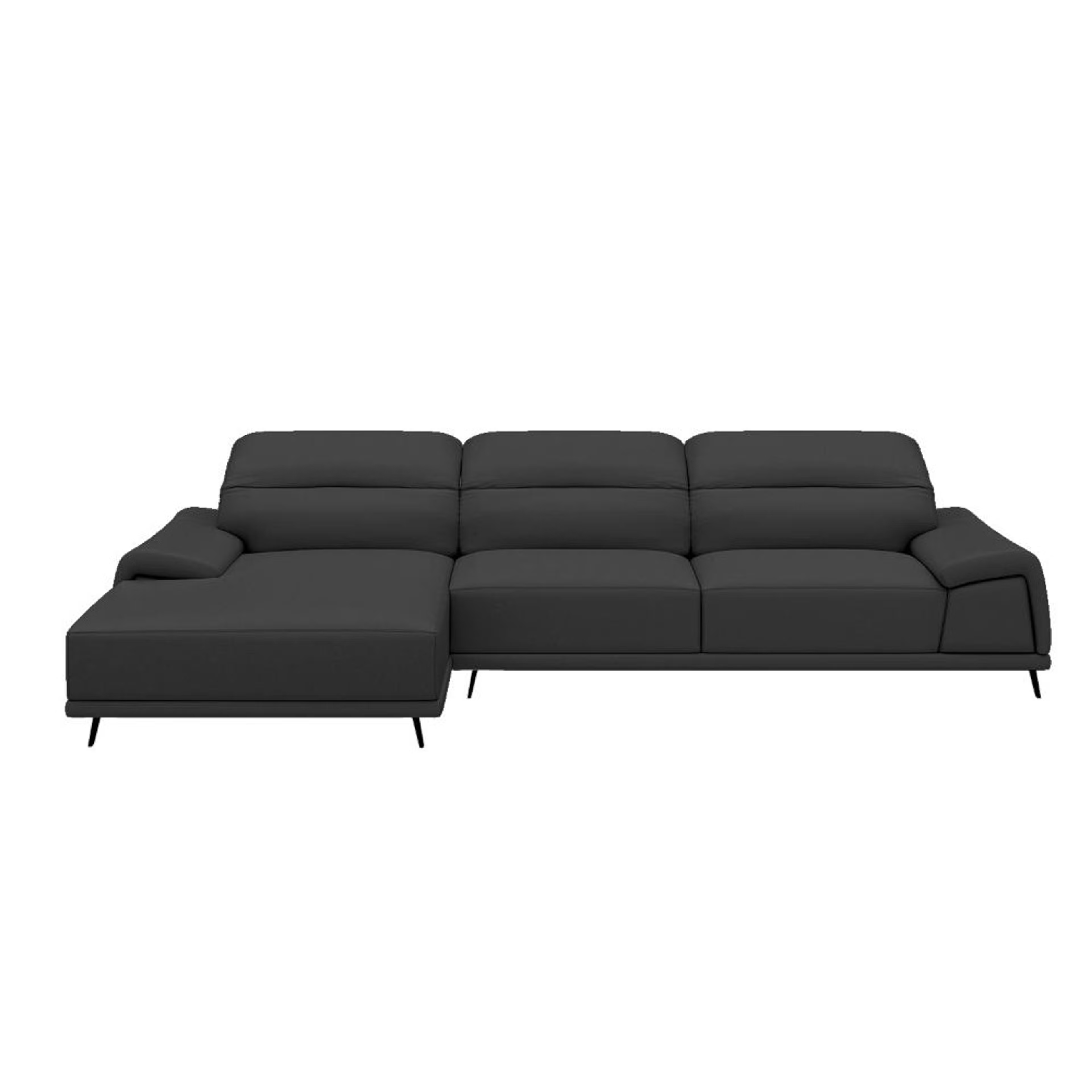 Wakefit Suva L Shape Sofa Set (3 Seater + Left Aligned Chaise) Sectional, Set (3 Seater + Left Aligned Chaise), Black 2 Wakefit Suva L Shape Sofa Set (3 Seater + Left Aligned Chaise) Sectional, Set (3 Seater + Left Aligned Chaise), Black