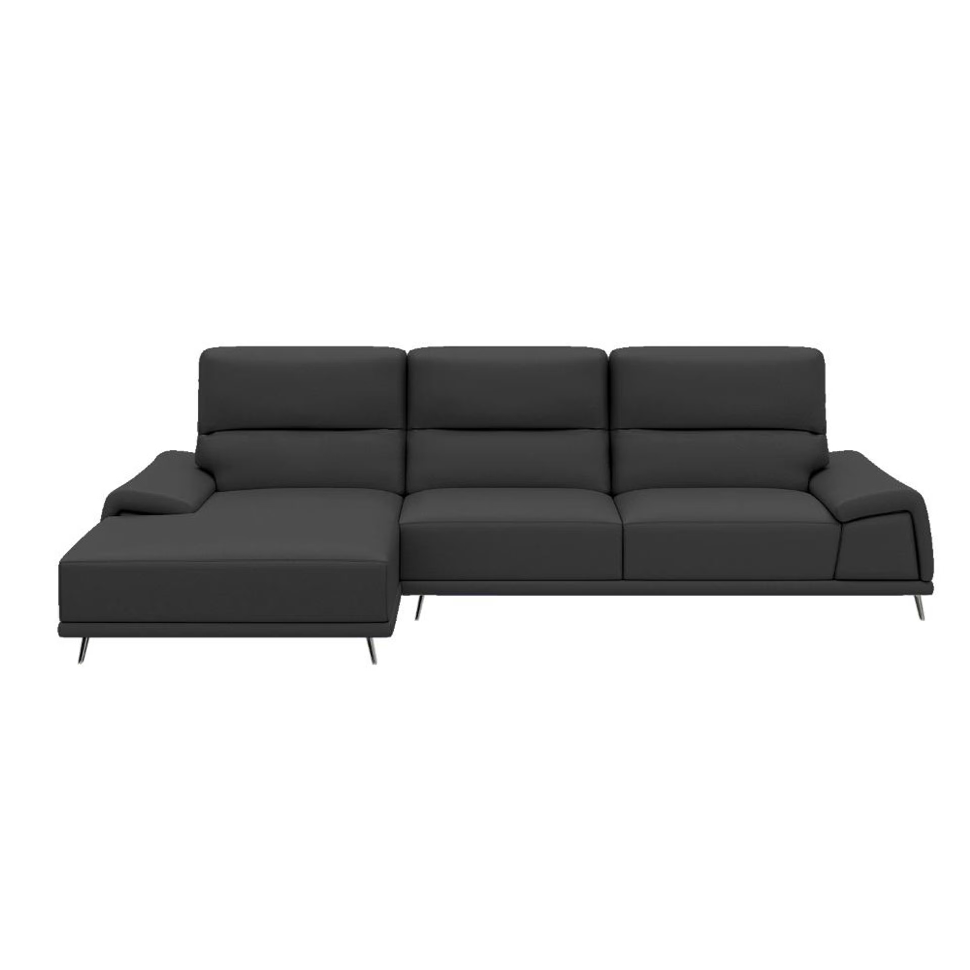 Wakefit Suva L Shape Sofa Set (3 Seater + Left Aligned Chaise) Sectional, Set (3 Seater + Left Aligned Chaise), Black 3 Wakefit Suva L Shape Sofa Set (3 Seater + Left Aligned Chaise) Sectional, Set (3 Seater + Left Aligned Chaise), Black