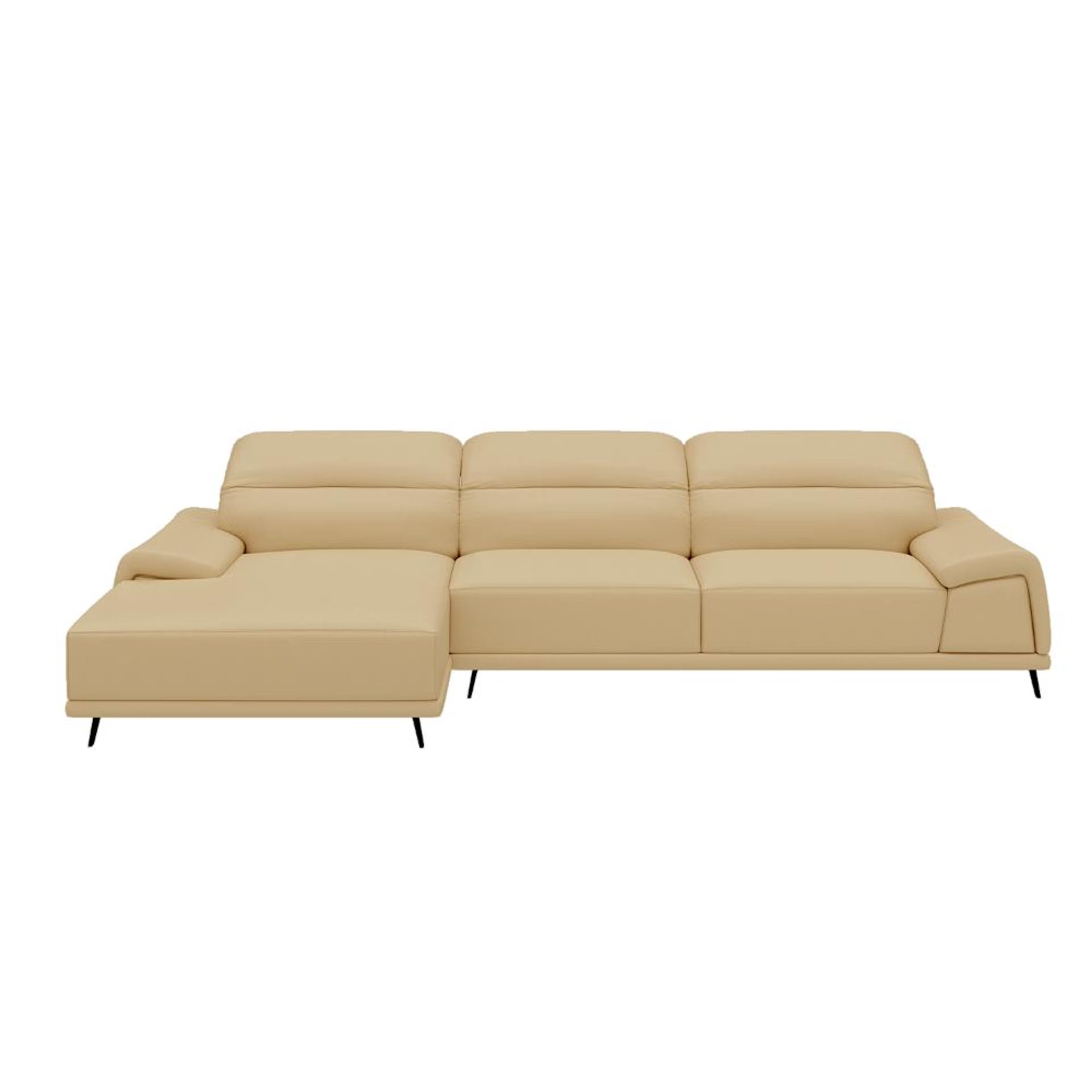 Home 39 Wakefit Suva L Shape Sofa Set (3 Seater + Left Aligned Chaise) Sectional, Set (3 Seater + Left Aligned Chaise), Ivory