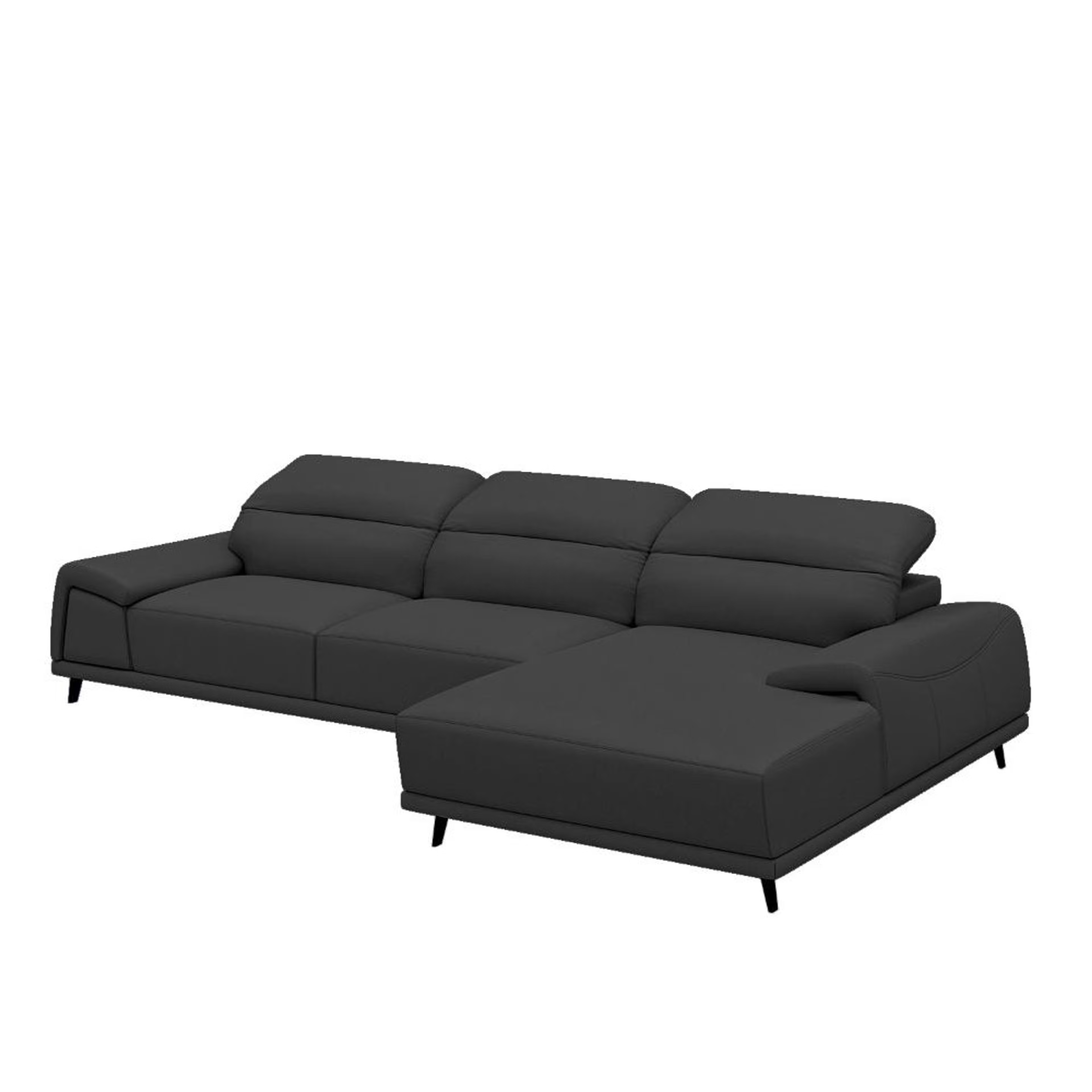 Wakefit Suva L Shape Sofa Set (3 Seater + Right Aligned Chaise) Sectional, Set (3 Seater + Right Aligned Chaise), Black 4 Wakefit Suva L Shape Sofa Set (3 Seater + Right Aligned Chaise) Sectional, Set (3 Seater + Right Aligned Chaise), Black