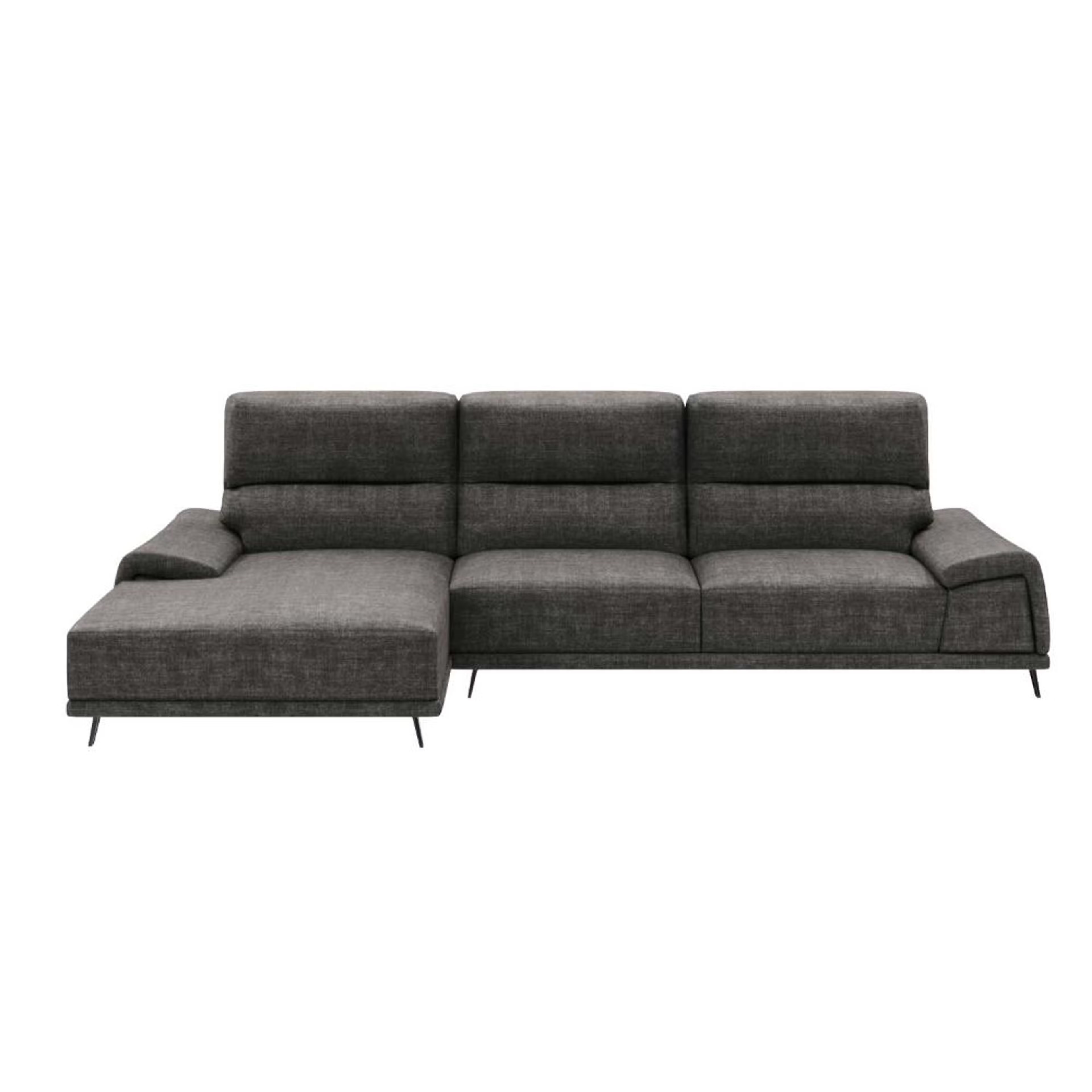 Home 41 Wakefit Suva L Shape Sofa Set (3 Seater + Left Aligned Chaise) Sectional, Set (3 Seater + Left Aligned Chaise), Graphite