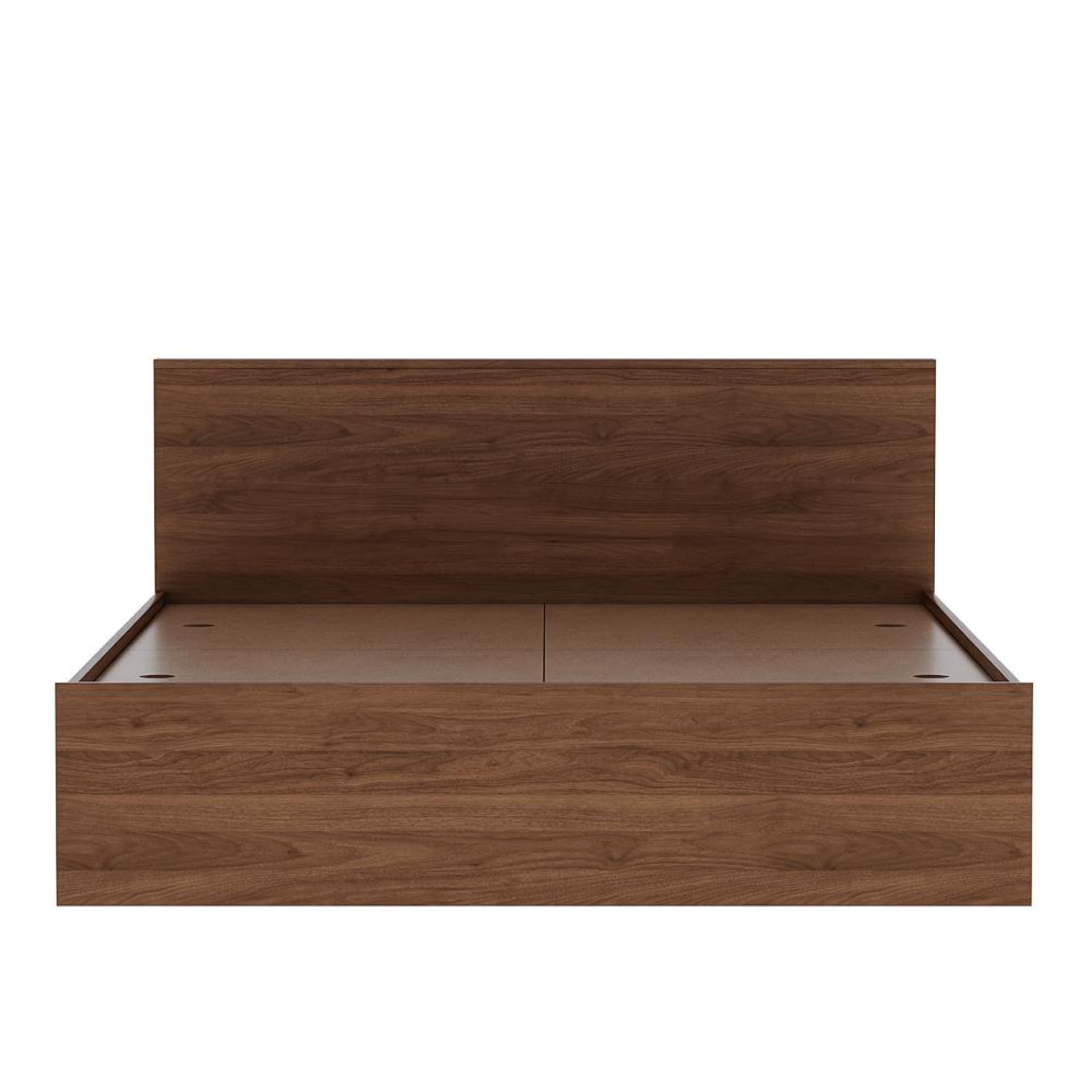 Wakefit Taurus Queen Side Storage Engineered Wood Bed Columbian walnut Queen - 78" x 60\