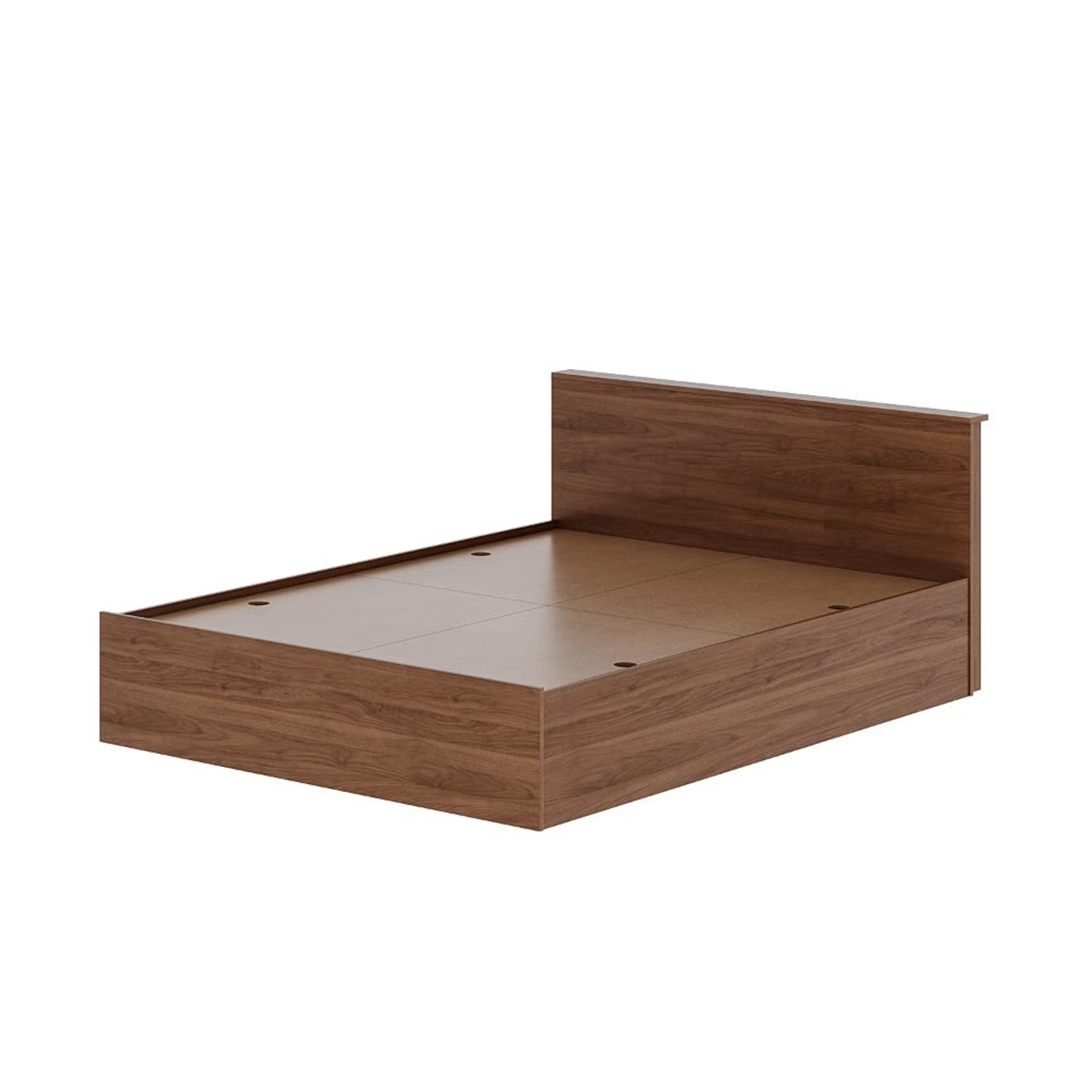 Wakefit Taurus Queen Side Storage Engineered Wood Bed Columbian walnut Queen - 78" x 60 4 Wakefit Taurus Queen Side Storage Engineered Wood Bed Columbian walnut Queen - 78" x 60\