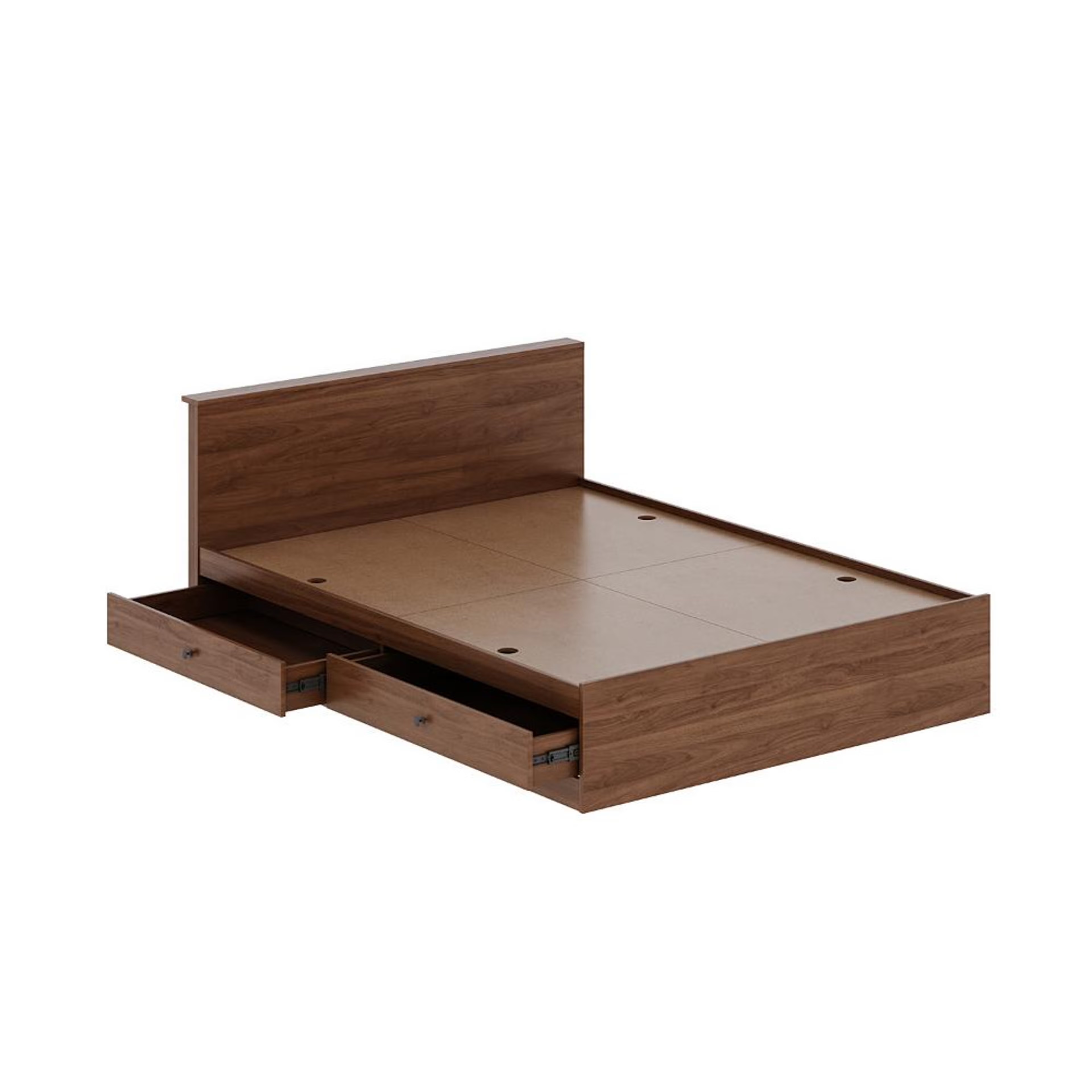 Wakefit Taurus Queen Side Storage Engineered Wood Bed Columbian walnut Queen - 78" x 60 8 Wakefit Taurus Queen Side Storage Engineered Wood Bed Columbian walnut Queen - 78" x 60\