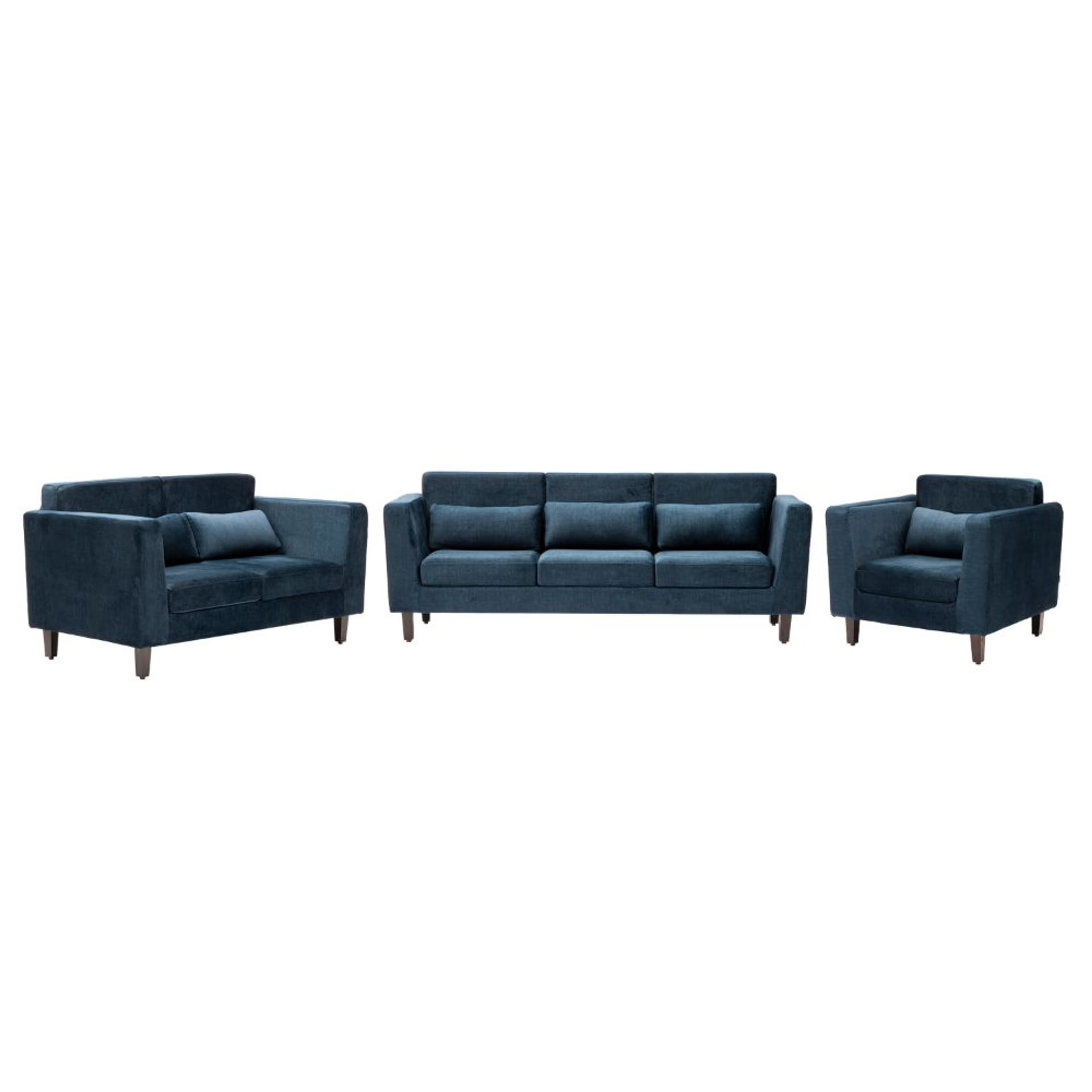 Wakefit Snoozepro Plus Sofa Set - (3+2+1) Vogue Deep Ocean Regular, 3 Seater + 2 Seater + 1 Seater, Deep Ocean