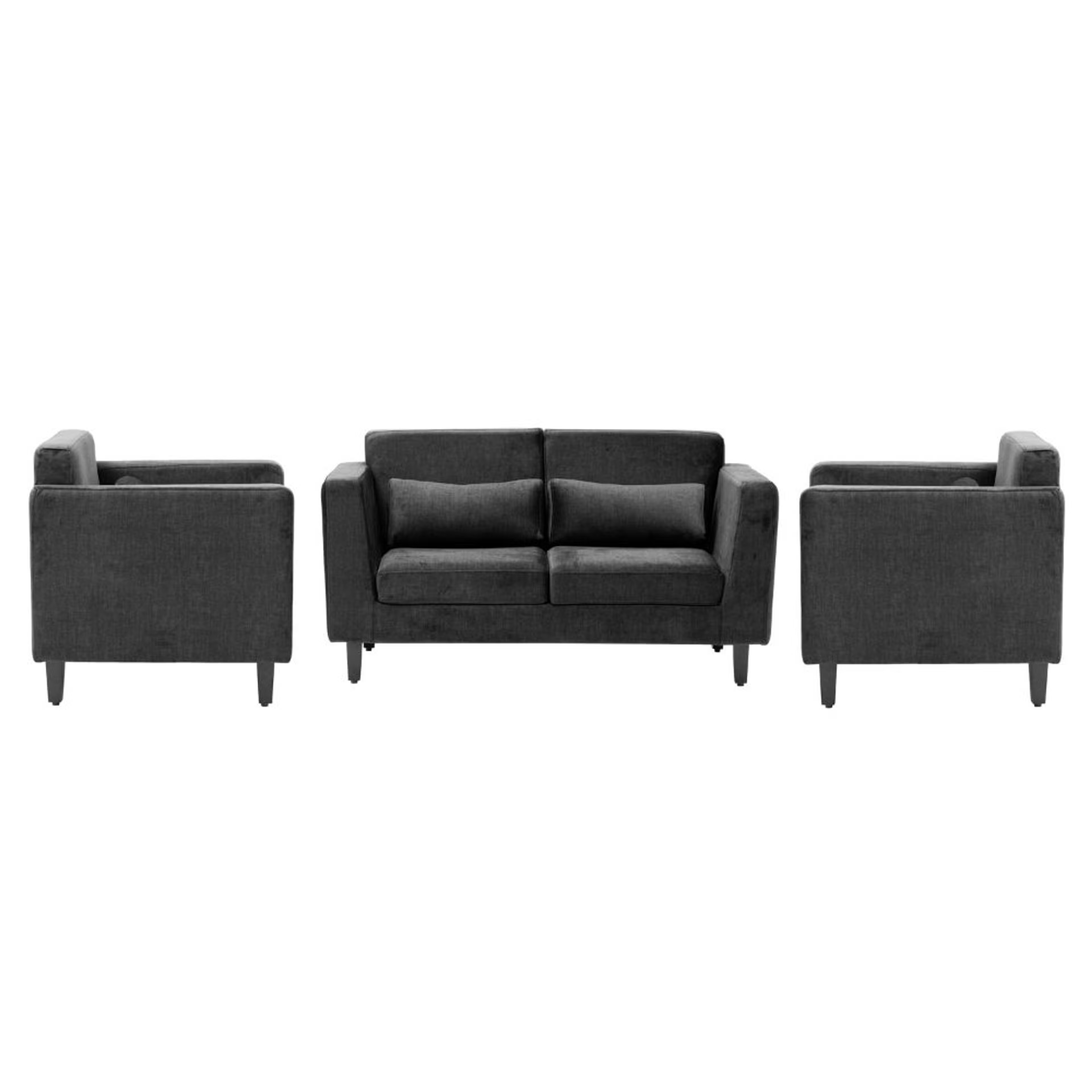 Wakefit Snoozepro Plus Sofa Set - (2+1+1) Regular, 2 Seater + 1 Seater + 1 Seater, Graphite