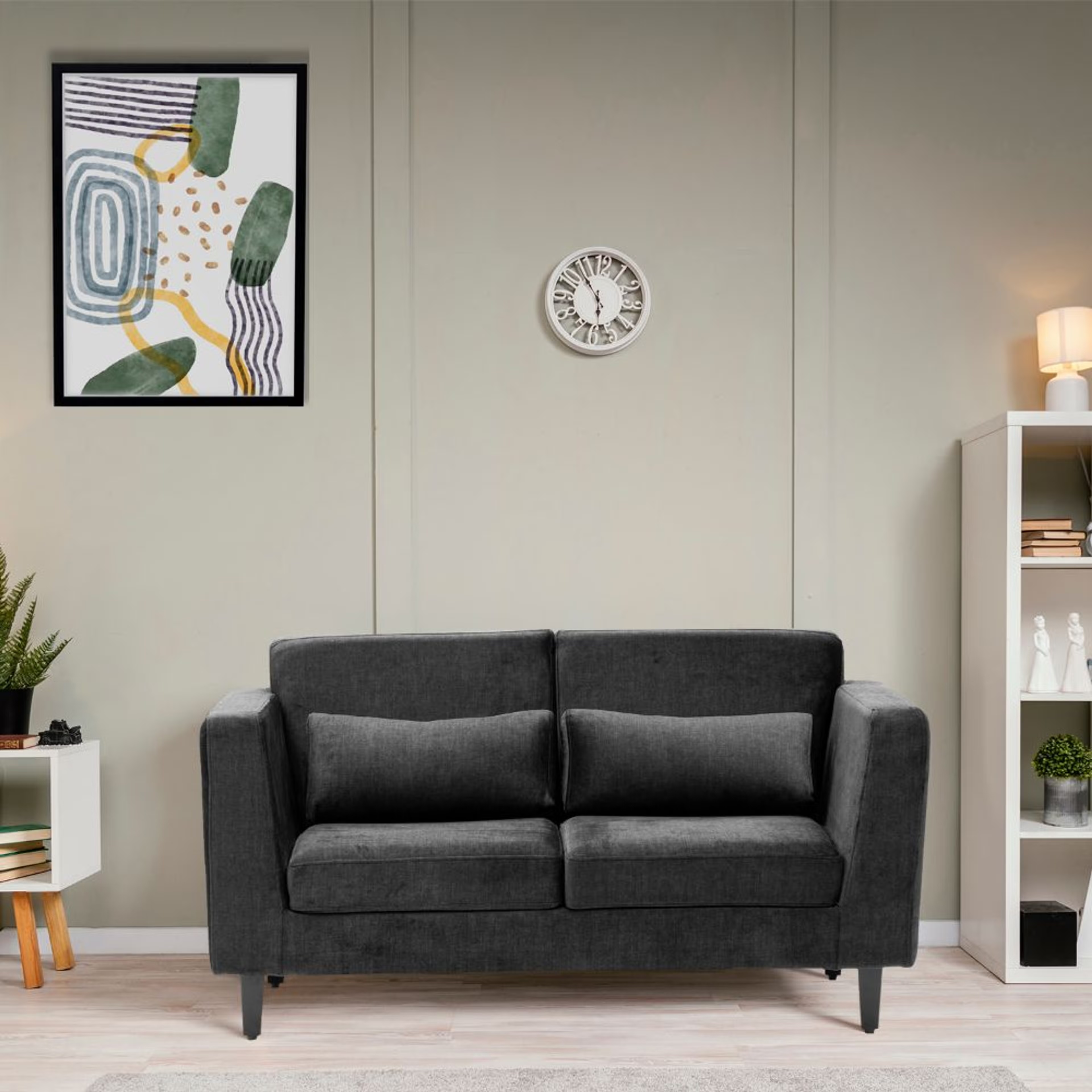 Wakefit Snoozepro Plus Sofa Set - (2+1+1) Regular, 2 Seater + 1 Seater + 1 Seater, Graphite