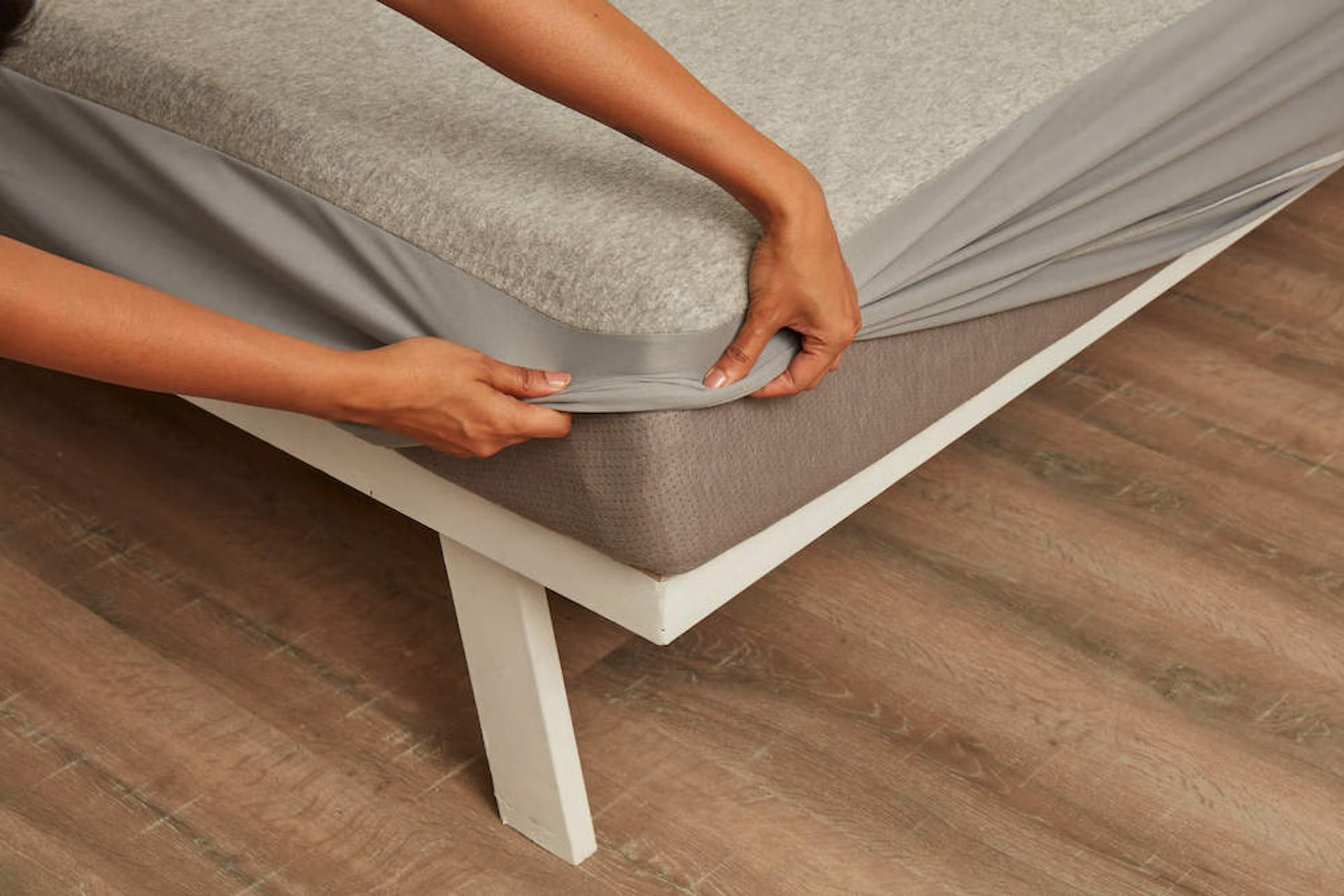 Water Proof Terry Cotton Mattress Protector | Grey | Machine Washable | Super Soft Diwan - 72" x 48\