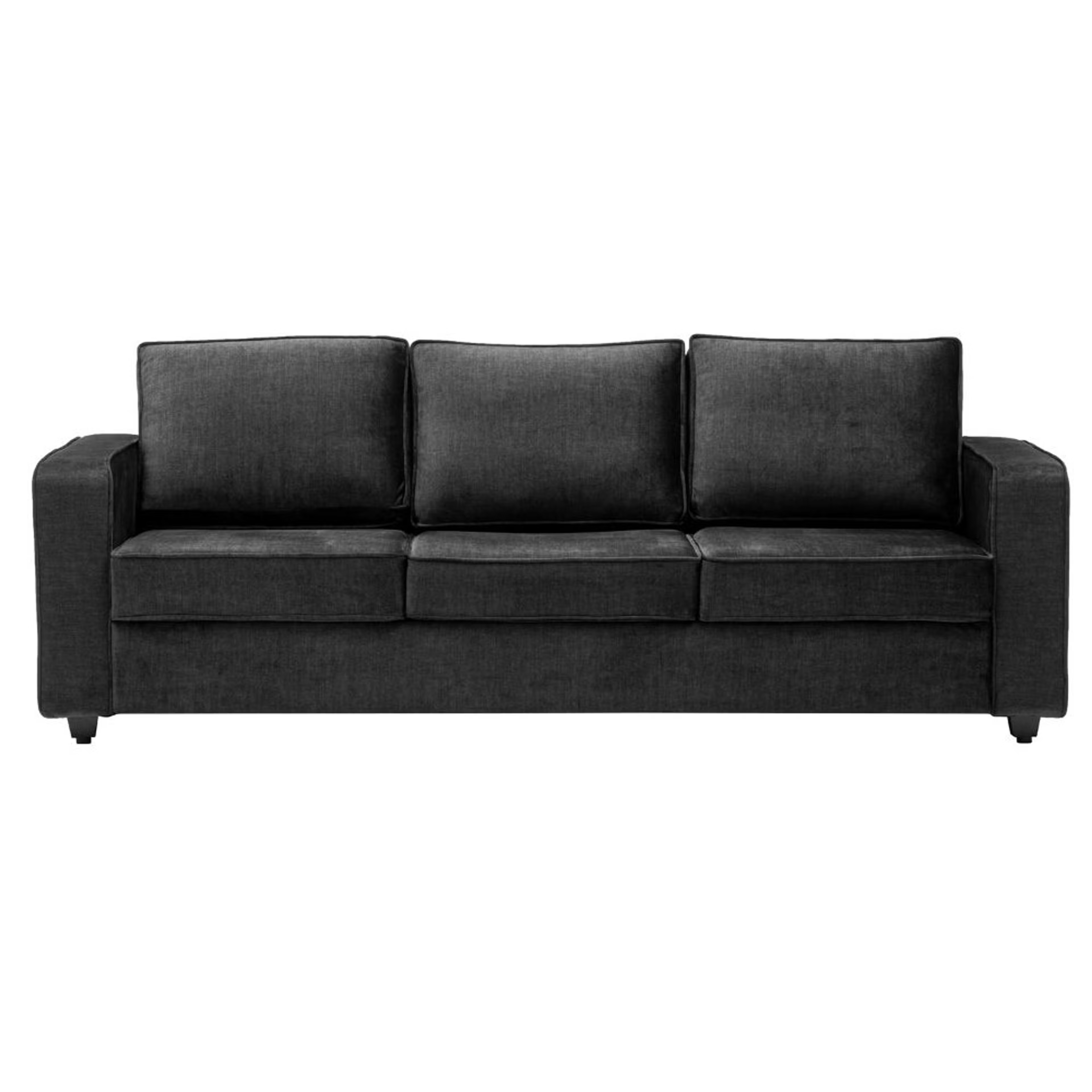 Home 27 Wakefit Napper Plus Sofa - Three Seater Vogue Graphite Regular, Three Seater, Graphite
