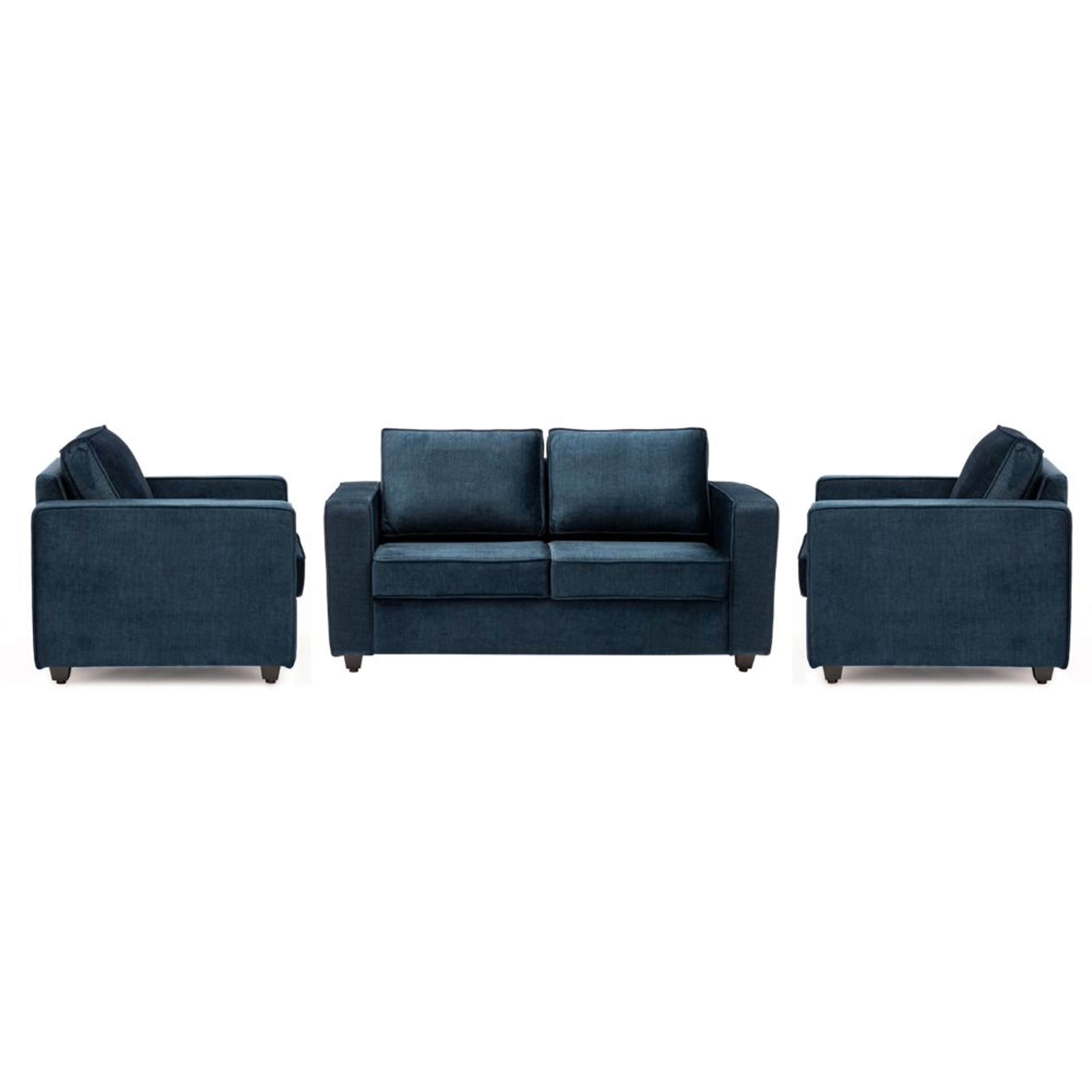 Wakefit Napper Plus Sofa Set - (2+1+1) Vogue Deep Ocean Regular, Set (2+1+1), Deep Ocean