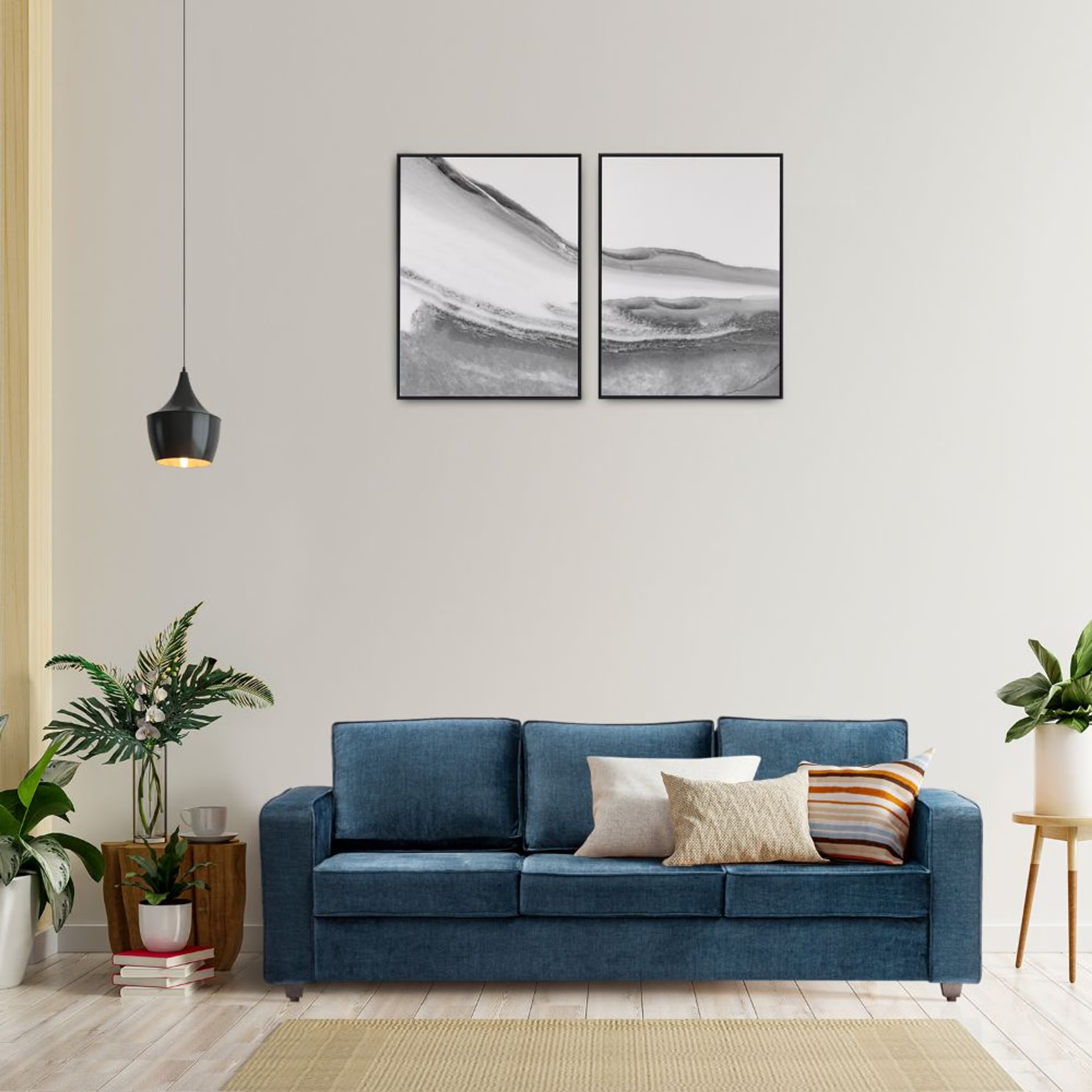 Wakefit Napper Plus Sofa Set - (3+1+1) Vogue Deep Ocean Regular, Set (3+1+1), Deep Ocean 3 Wakefit Napper Plus Sofa Set - (3+1+1) Vogue Deep Ocean Regular, Set (3+1+1), Deep Ocean