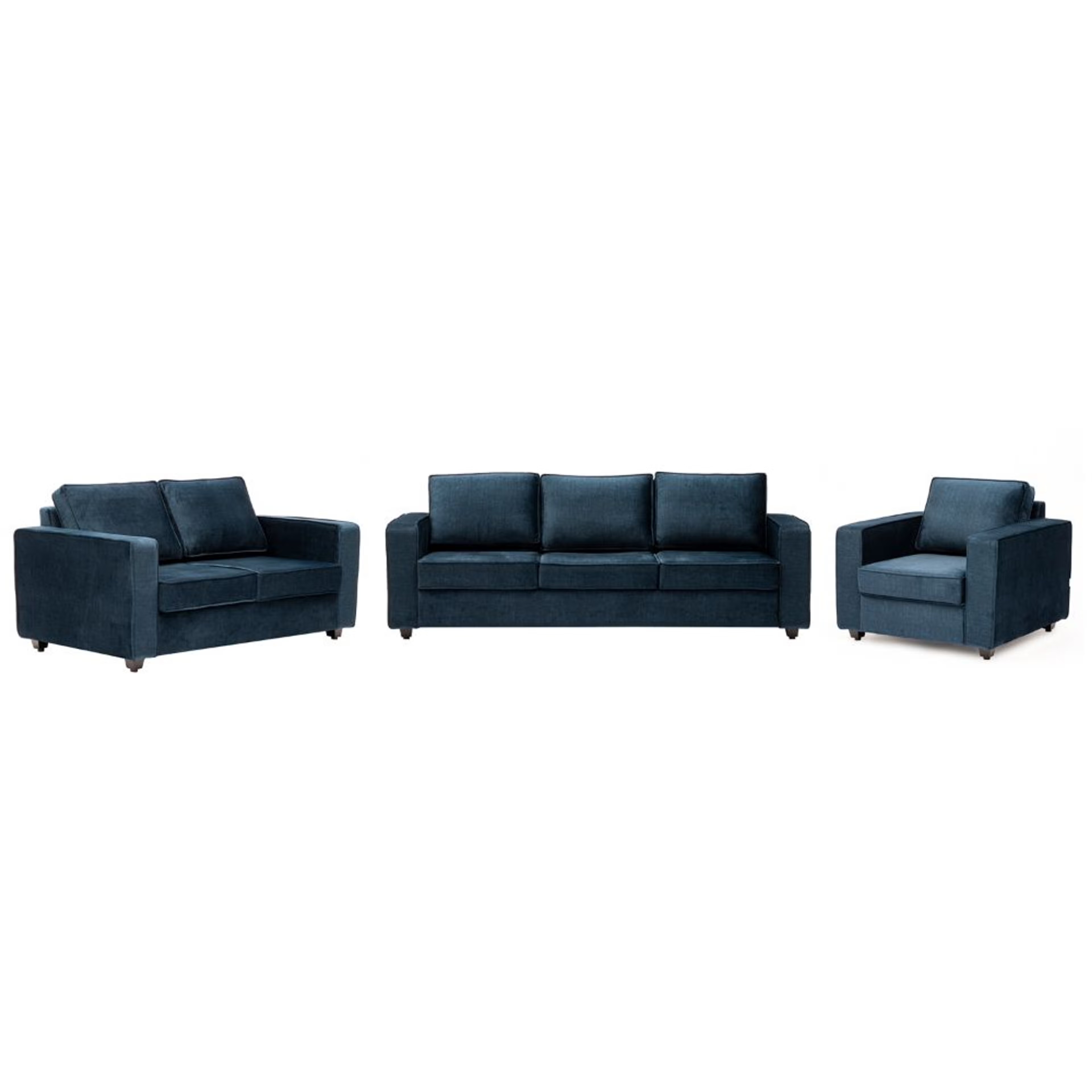 Wakefit Napper Plus Sofa Set - (3+2+1) Vogue Deep Ocean Regular, Set (3+2+1), Deep Ocean