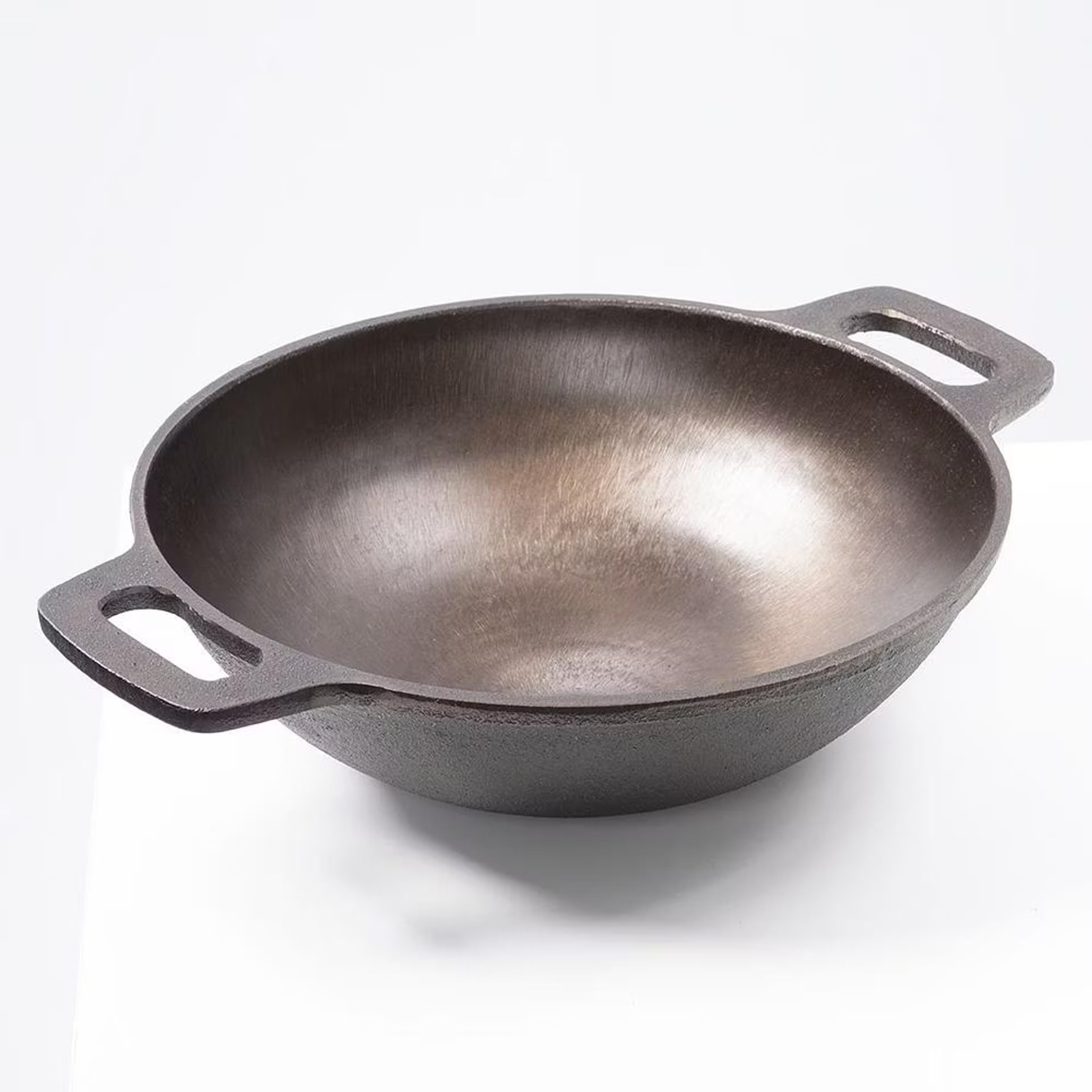 Home 33 Cast Iron Kadai | Non Stick | 0.8 Liters | 17.78 cm | Round Base Kadai, Cast Iron, Non Induction Base, Kadai-0.8 Ltr