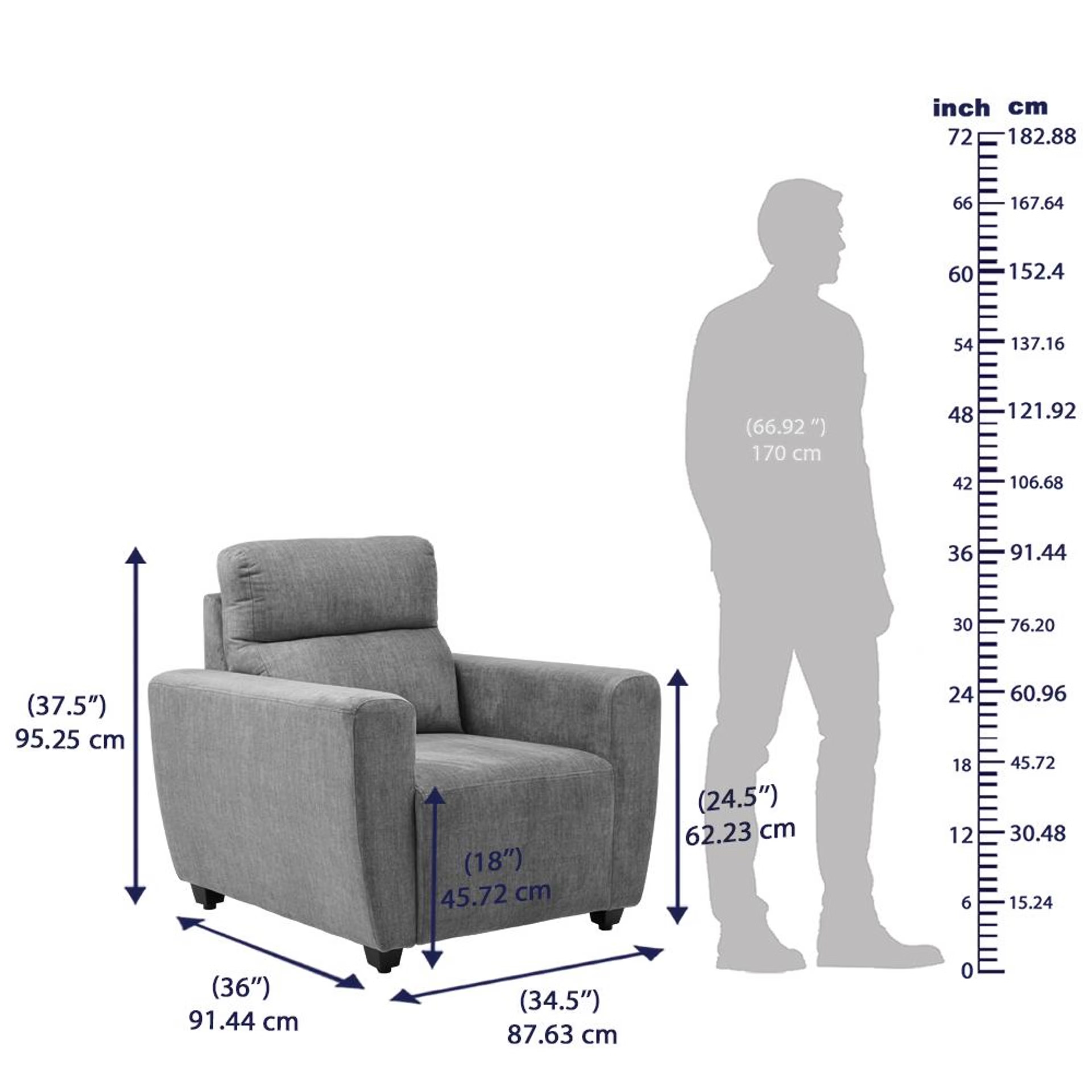 Wakefit Belize Plus Sofa Set - (2+1+1) Regular, Set (2+1+1), Graphite 9 Wakefit Belize Plus Sofa Set - (2+1+1) Regular, Set (2+1+1), Graphite