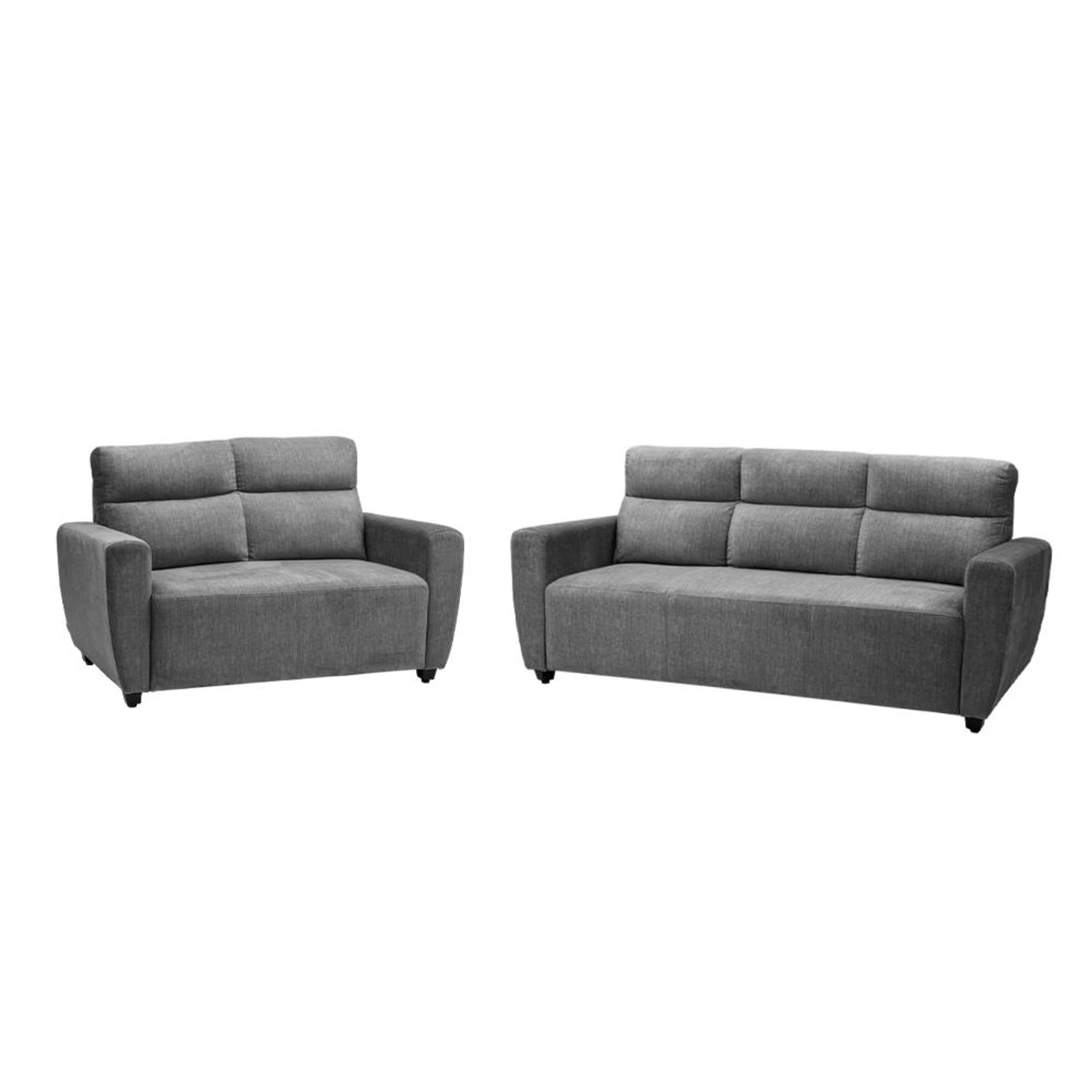 Wakefit Belize Plus Sofa Set - (3+2) Regular, Set (3+2), Graphite